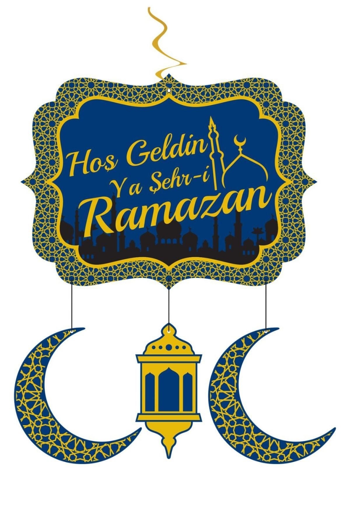 Bienvenido Ramadán turco hosgeldin Ramazan Eid alfitr Mubarak saludos de la fiesta islámica