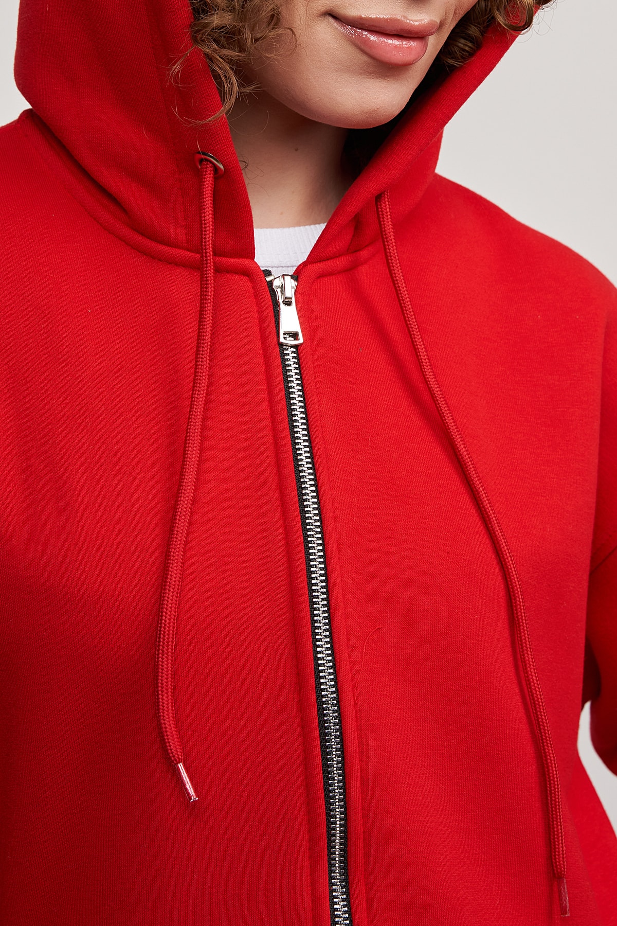 MBEY1989  Mbey Full Fermuarlı Kapüşonlu Sweatshırt - Görsel 6