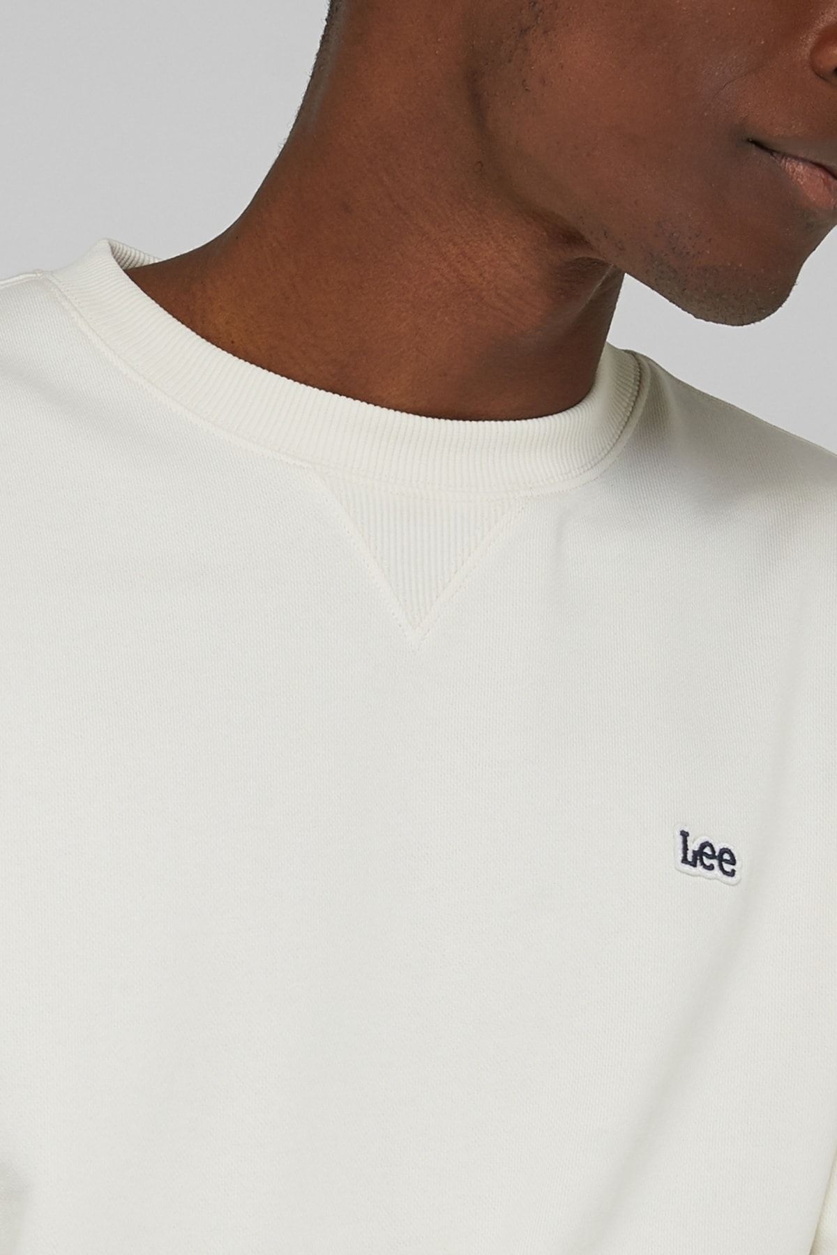 Lee به طور منظم مناسب طبیعی برش 100 ٪ یقه پنبه ECRU پیراهن