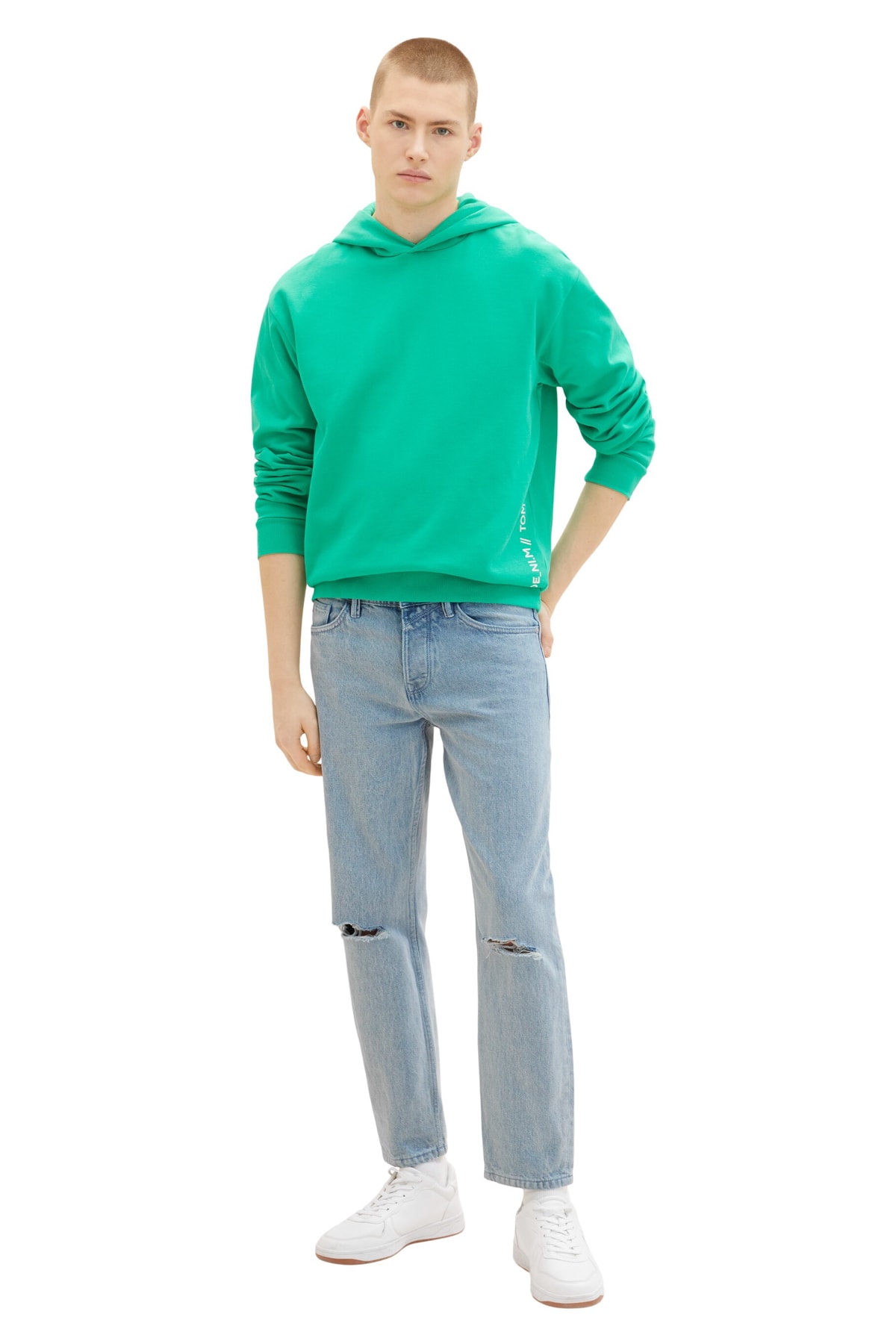 Tom Tailor Denim Jeans Grün Straight Fast ausverkauft