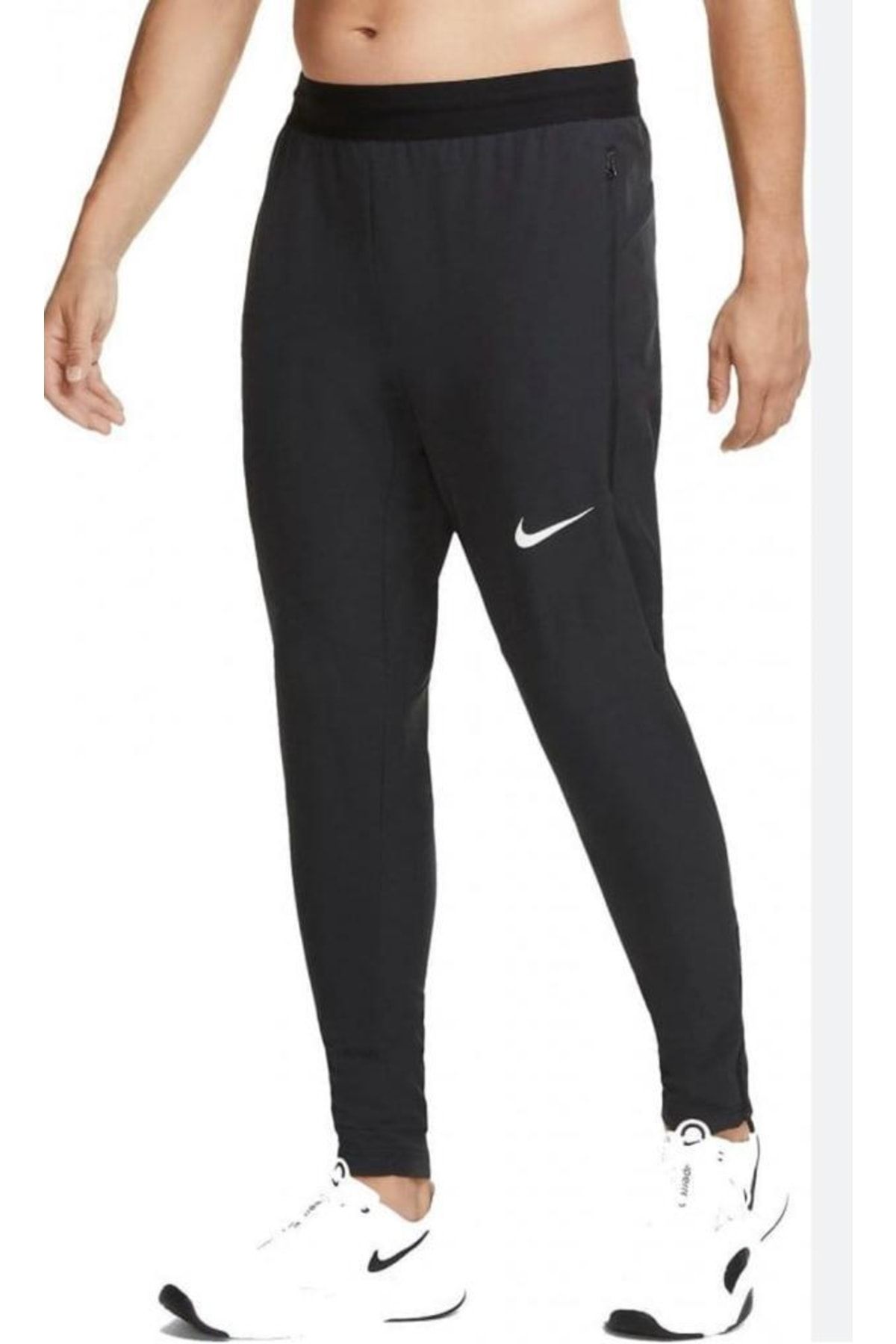Nike running essential store woven sweatpants in black