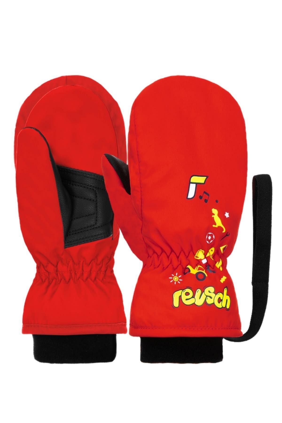 دستکش اسکی دخترانه و پسرانه بچگانه قرمز کودک MITTEN Reusch
