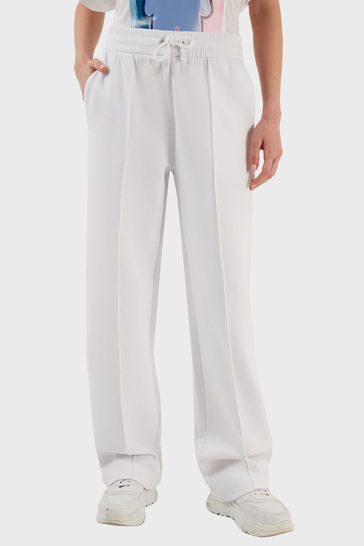 Wide leg sports trousers hot sale