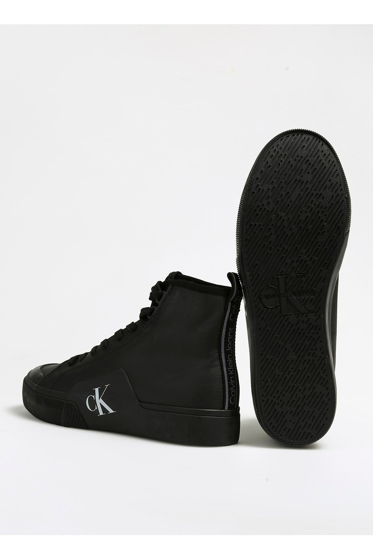 Calvin klein knit high top sneakers hot sale