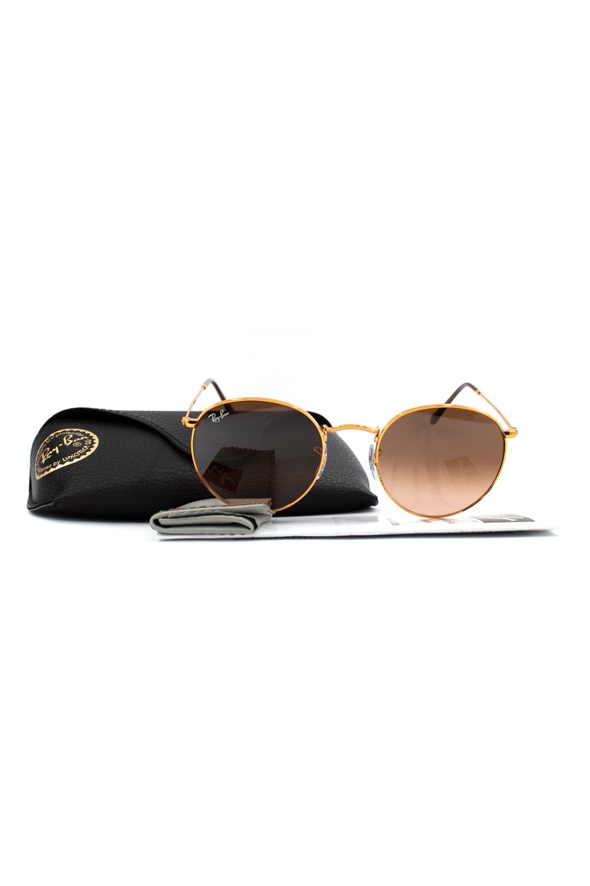 Ray Ban Rb 3447 9001 a5 53 Round Metal Unisex Gold Yuvarlak