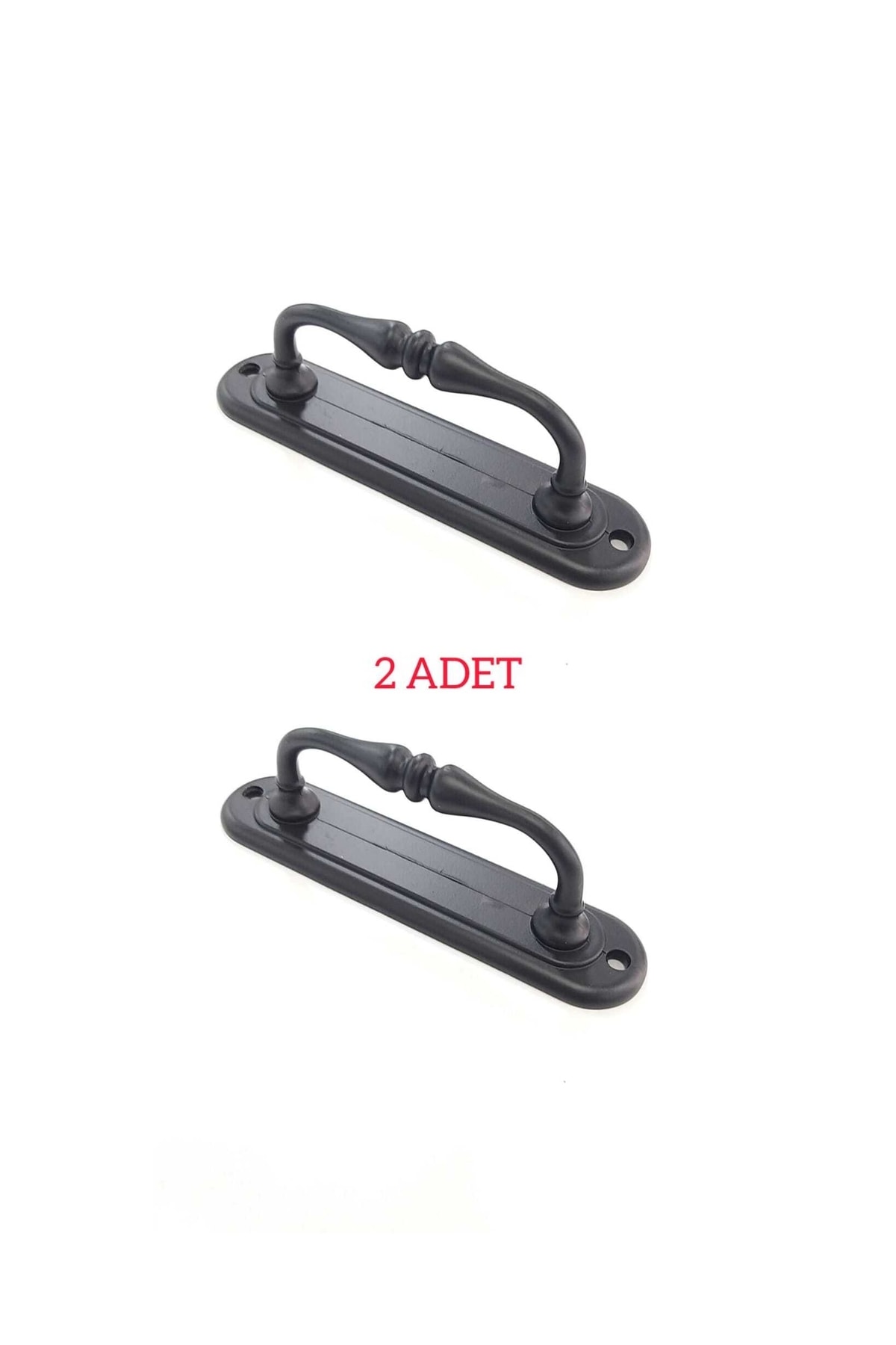 (2 PCS) Black Large Curved Pull Sliding Pull Handle for Open Doors 14,5x3,5cm