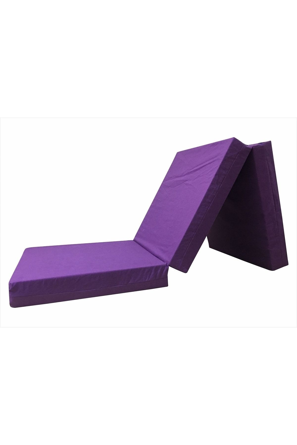 تخت و مبل بادی بنفش بستر زلزله سه خواب تاشو چادر اردوگاه 60x180x9،5 سانتی متر REMEGE