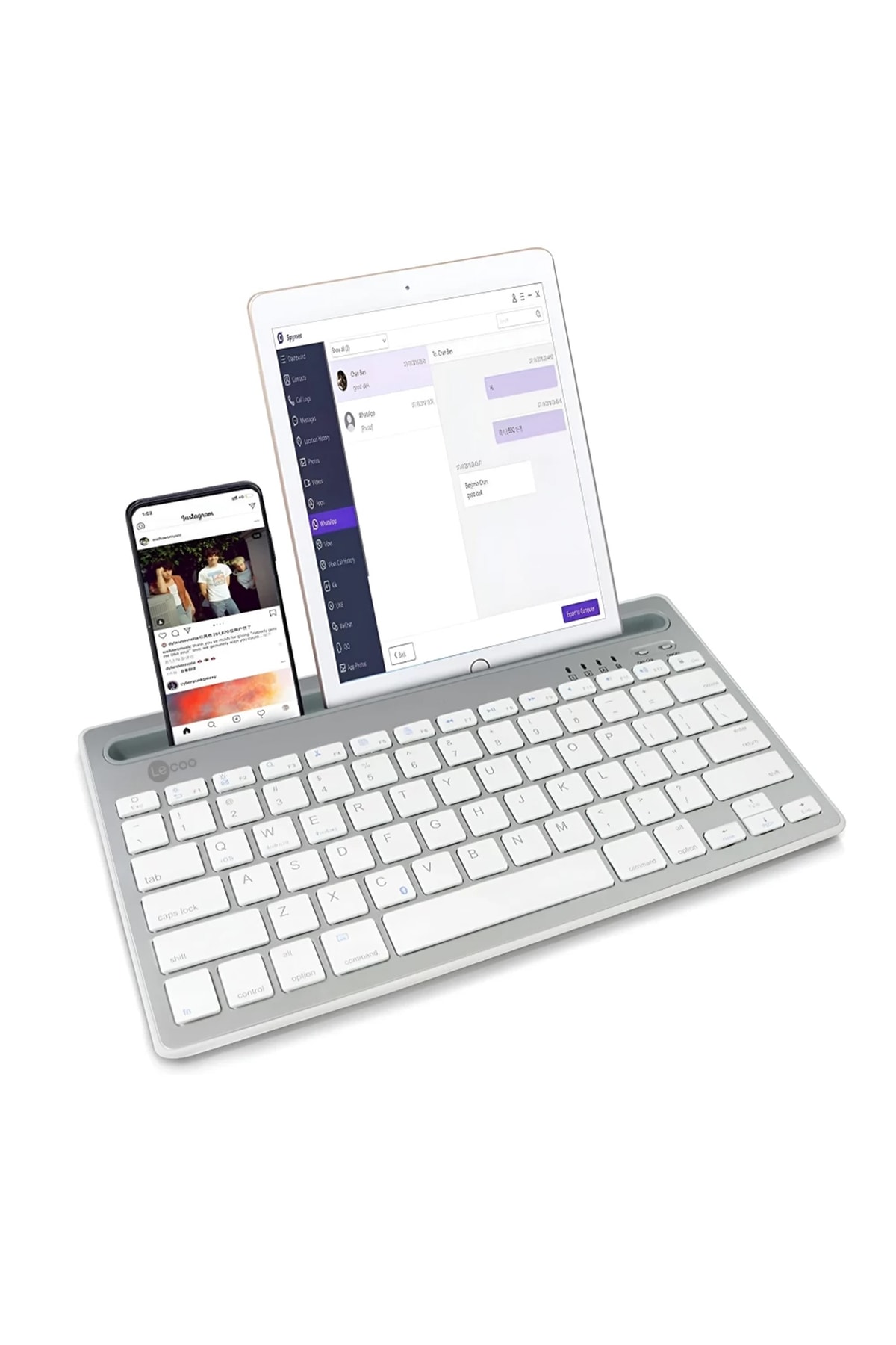 Lenovo Bk100 Kablosuz Bluetooth Klavye Siyah 3