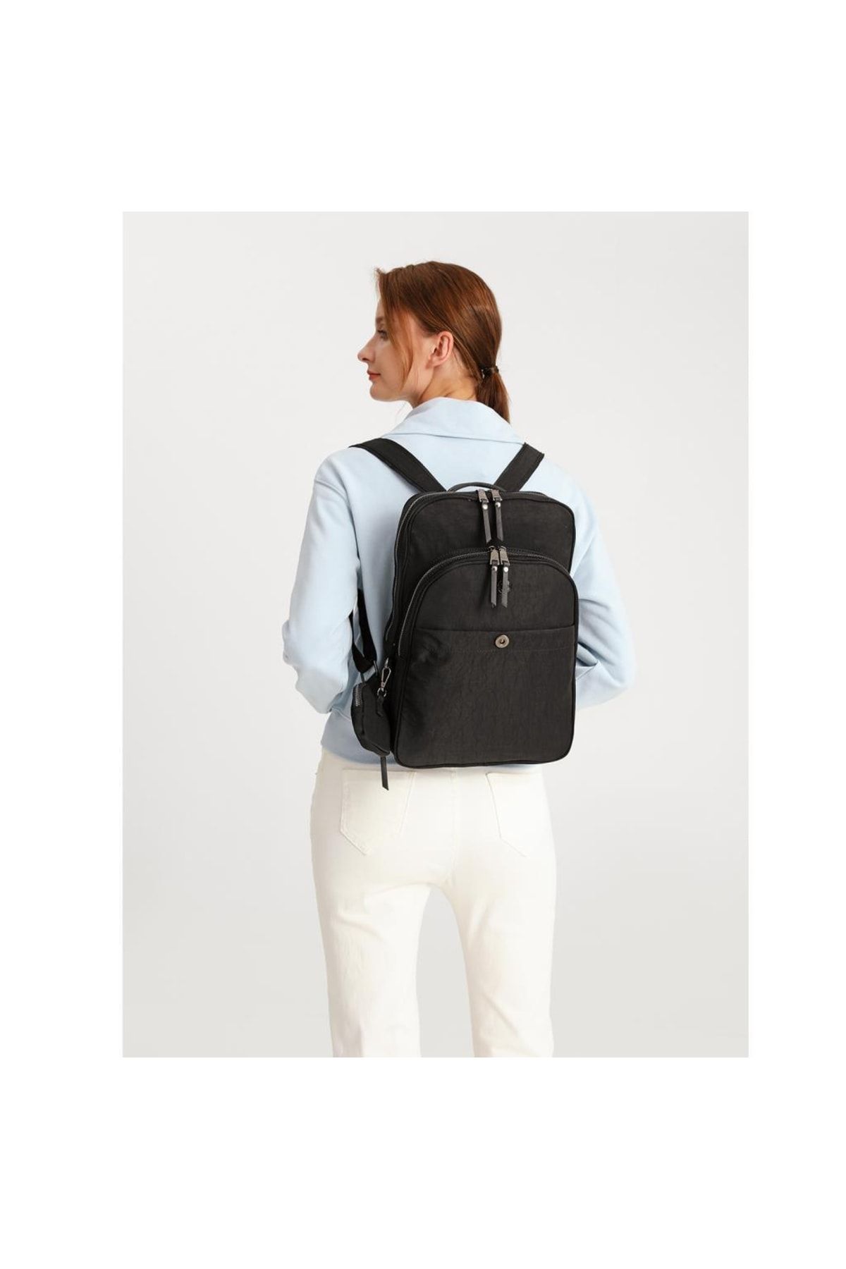 Smart Bags Bengal Fabric Women Backpack Slim Design 3132 Trendyol