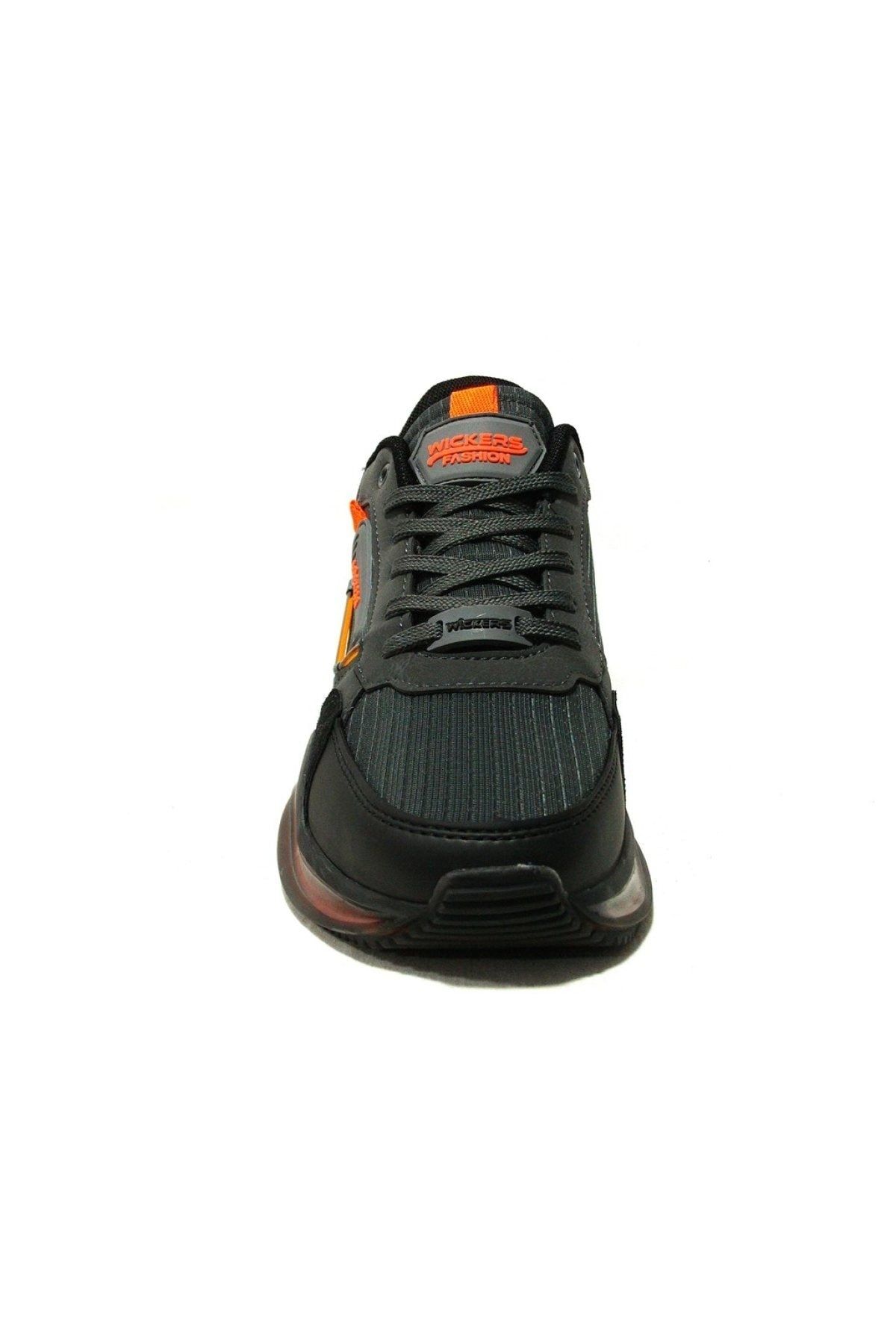 Wickers-Smoked Orange Lace-up Sneakers Sports Shoes 6