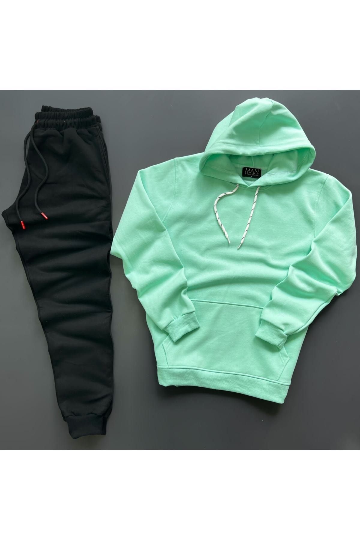 Green and black tracksuit discount