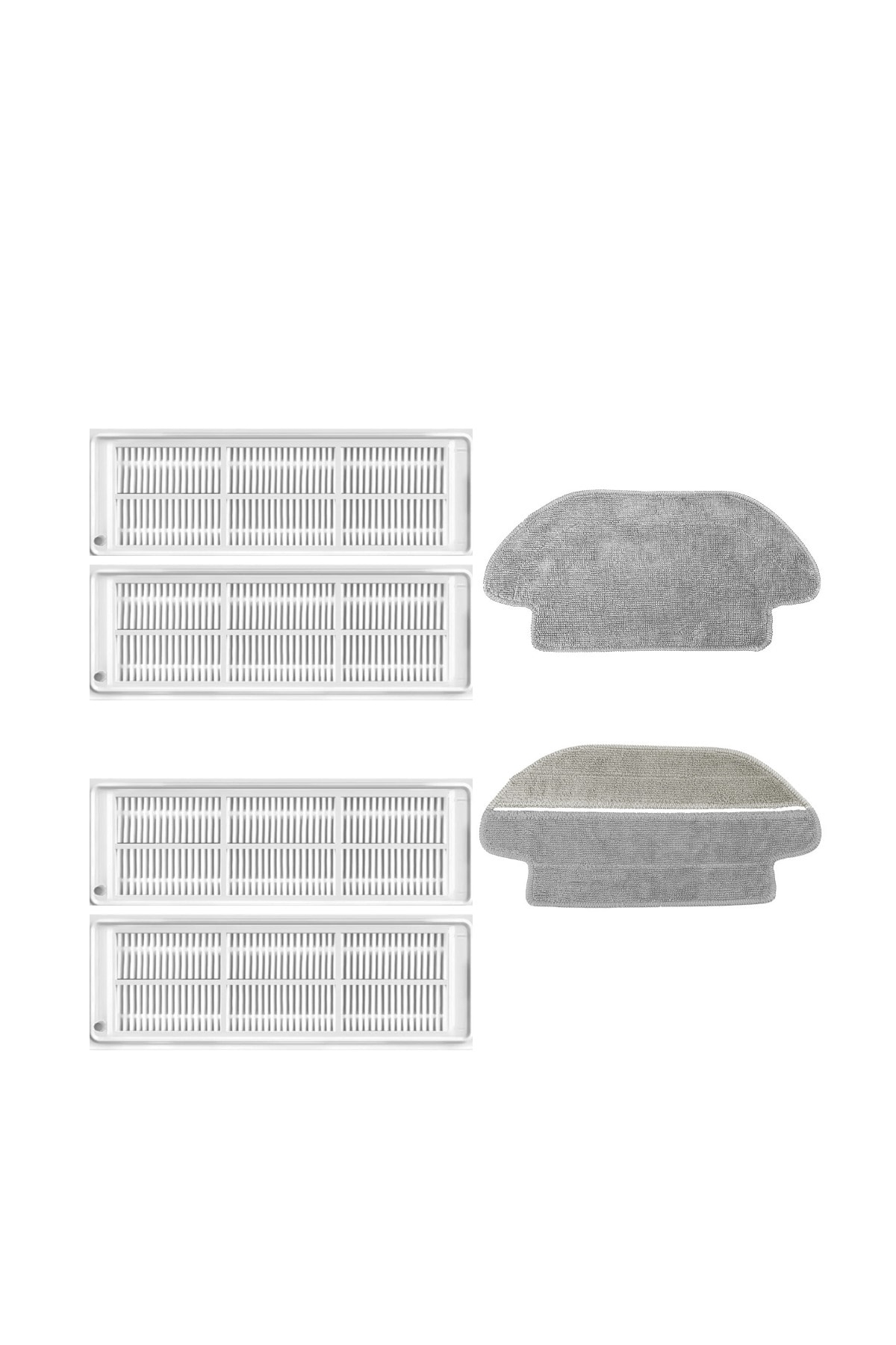 Xiaomi Mop Pro Styj02ym (white) Compatible Replacement Hepa Filter And Mop-6 Pieces
