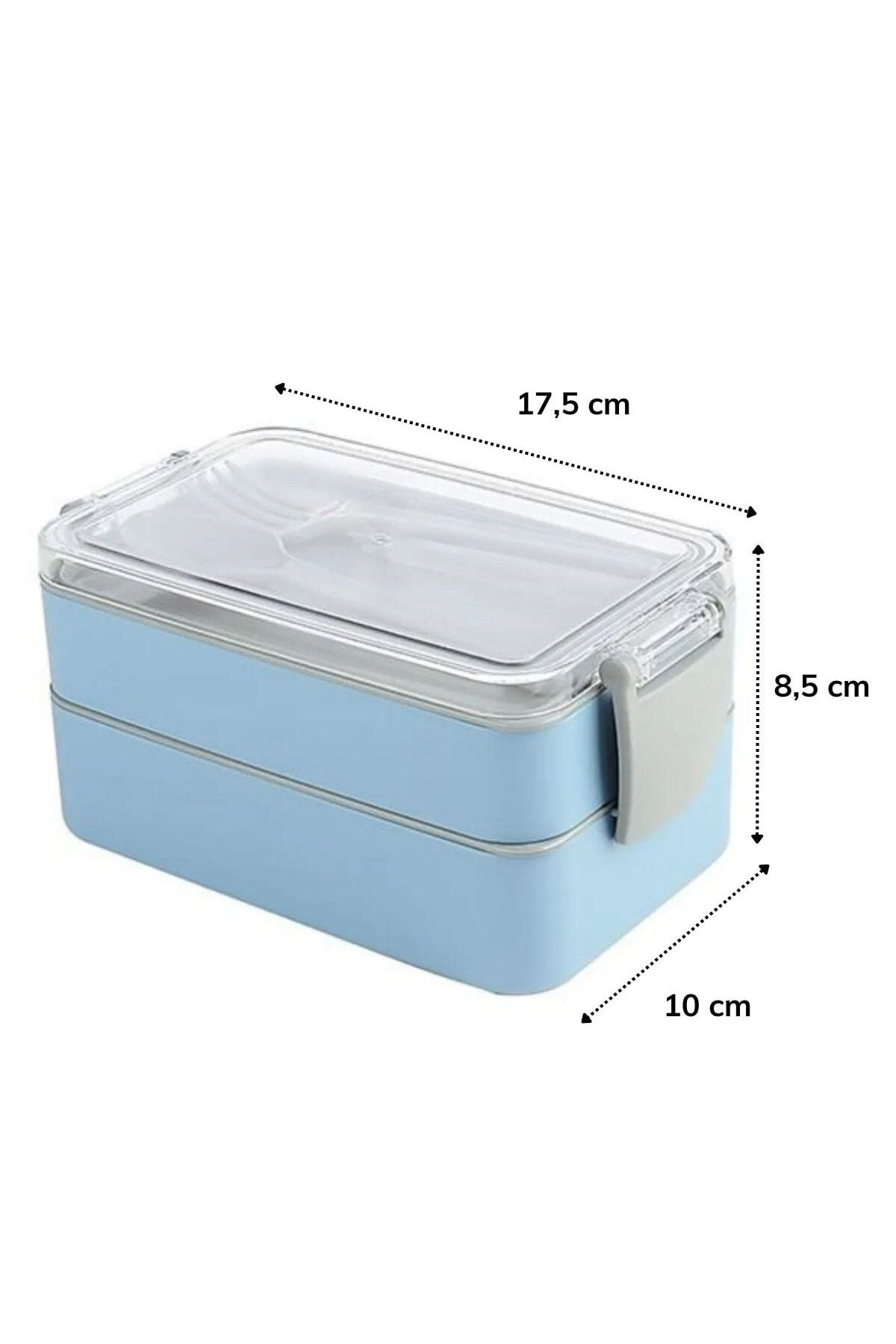 Buffer-®   900 ml Capacity 2 Compartments Durable Feeding Bowl - with Fork and Spoon 4