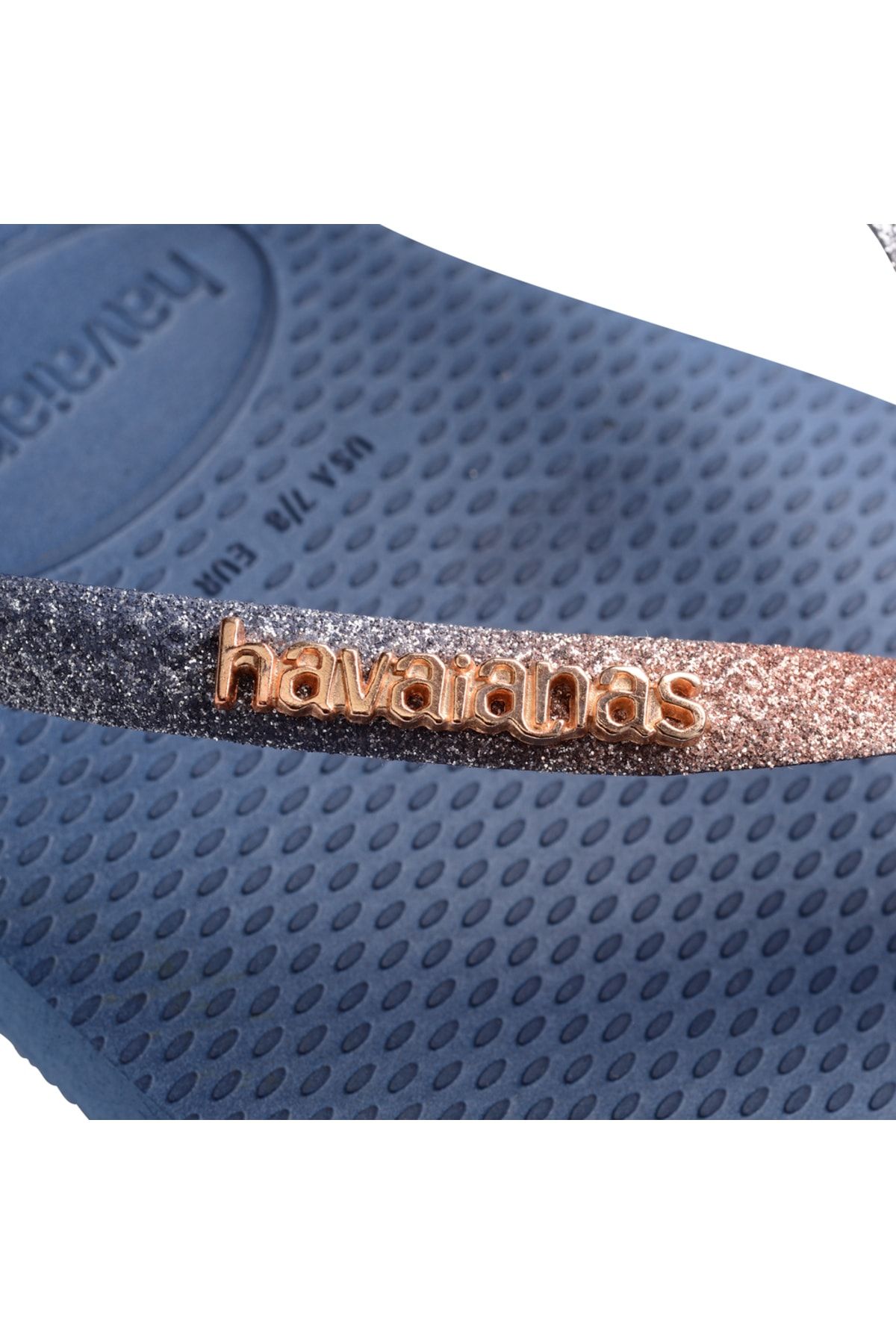 دمپایی آبی زنانه توده. مربع Blue Havaianas