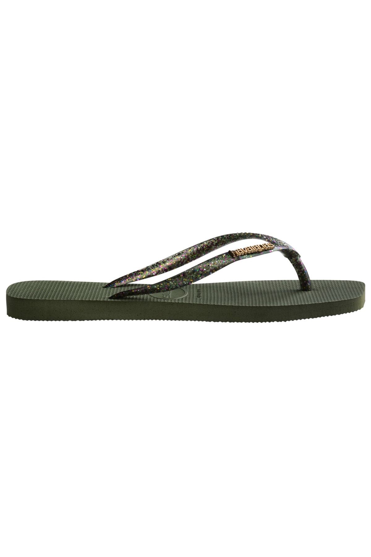 Womens olive discount green flip flops