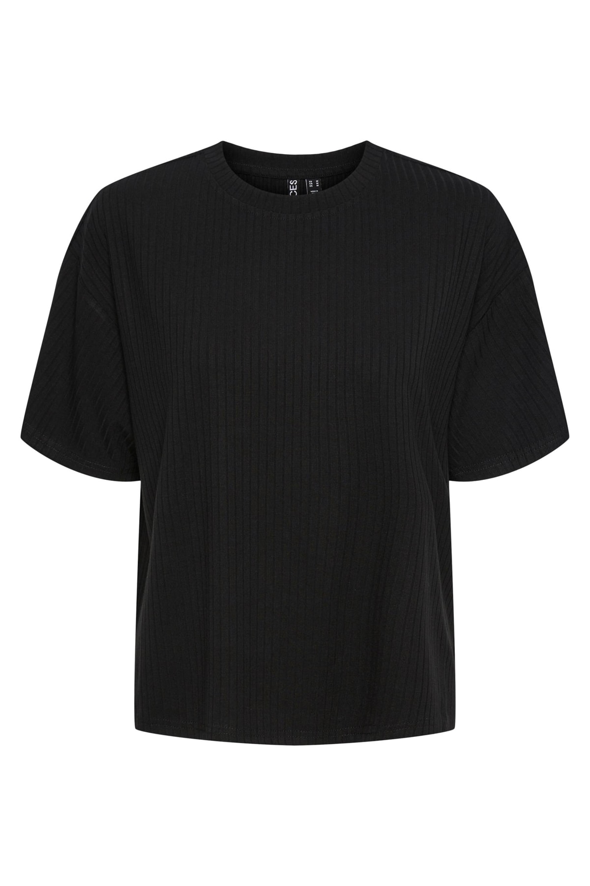 PIECES T-Shirt Schwarz Regular Fit Fast ausverkauft