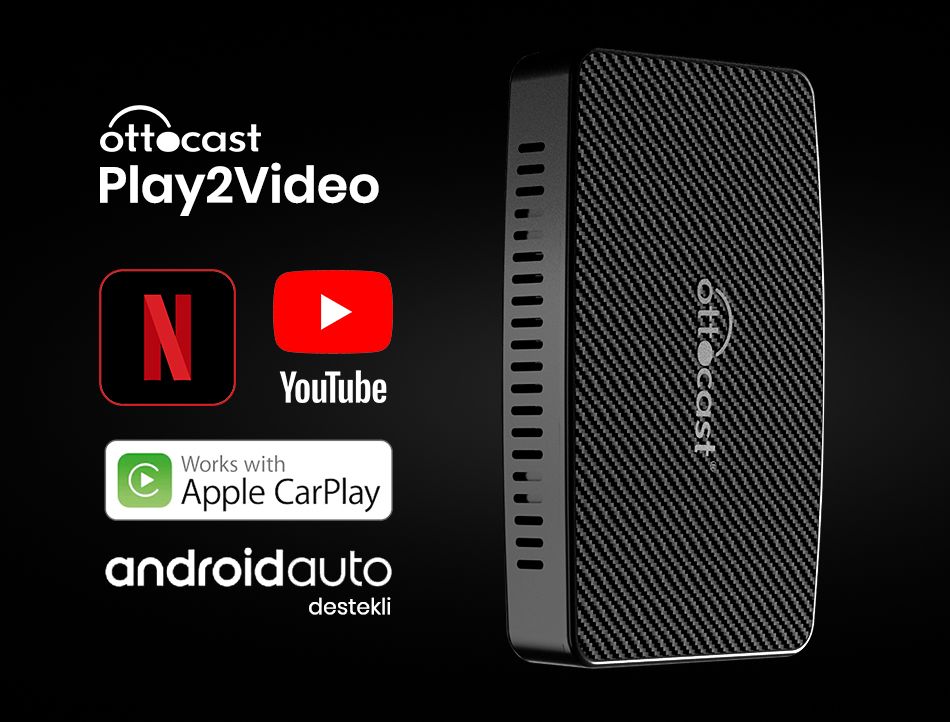 Ottocast Play2video Apple Carplay, Android Auto, Netflix