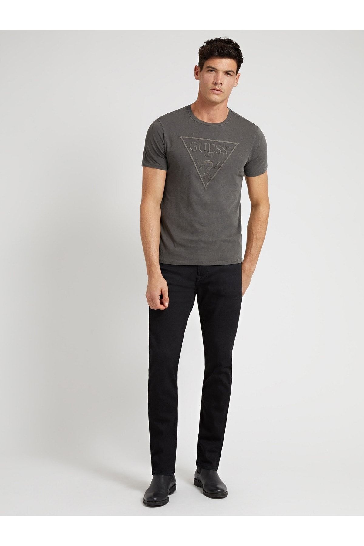 Guess Erkek Siyah T-Shirt PG5175