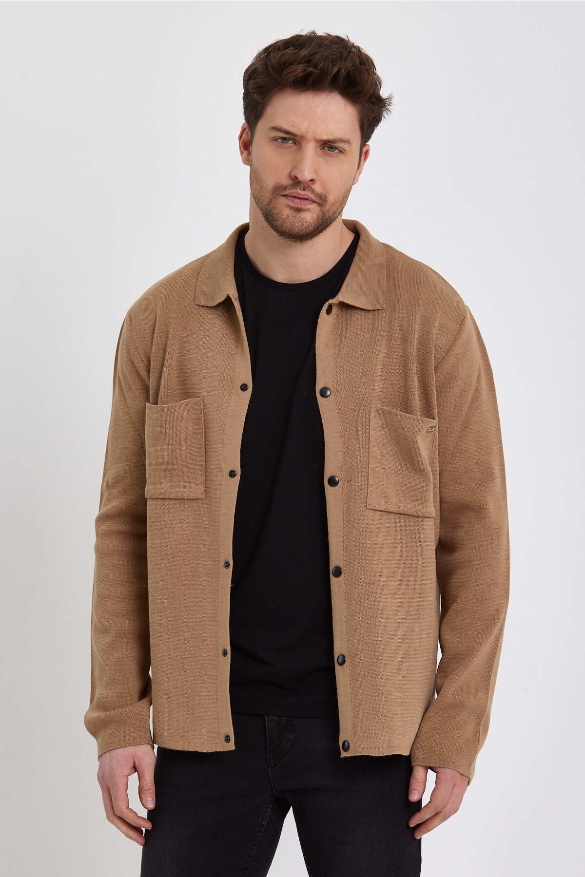 ژاکت مردانه قهوه ای ALEXANDERGARDI | E22-5700-CML اورجینال - تصویر 4
