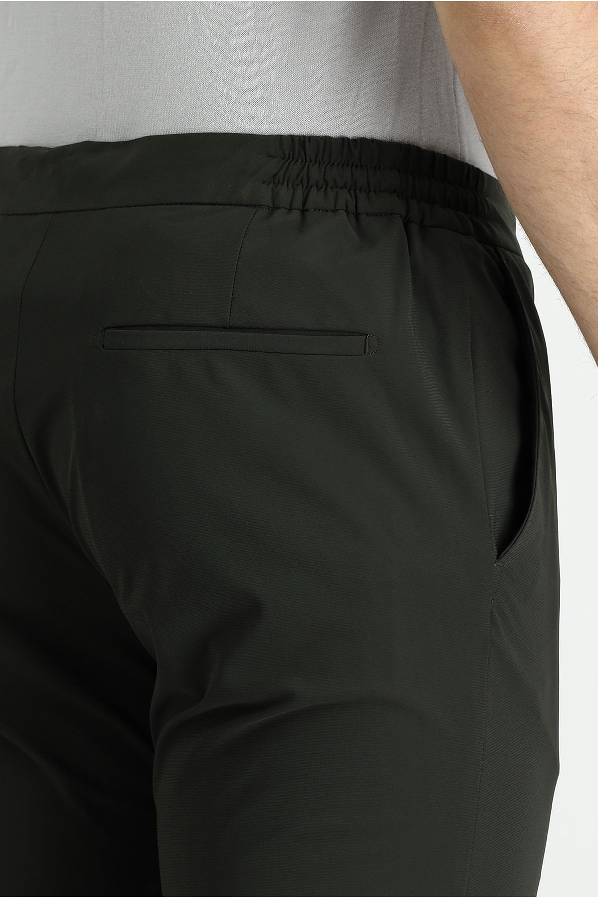 Kiğılı Slim Fit Beli Lastikli İpli Klasik Pantolon AN7563
