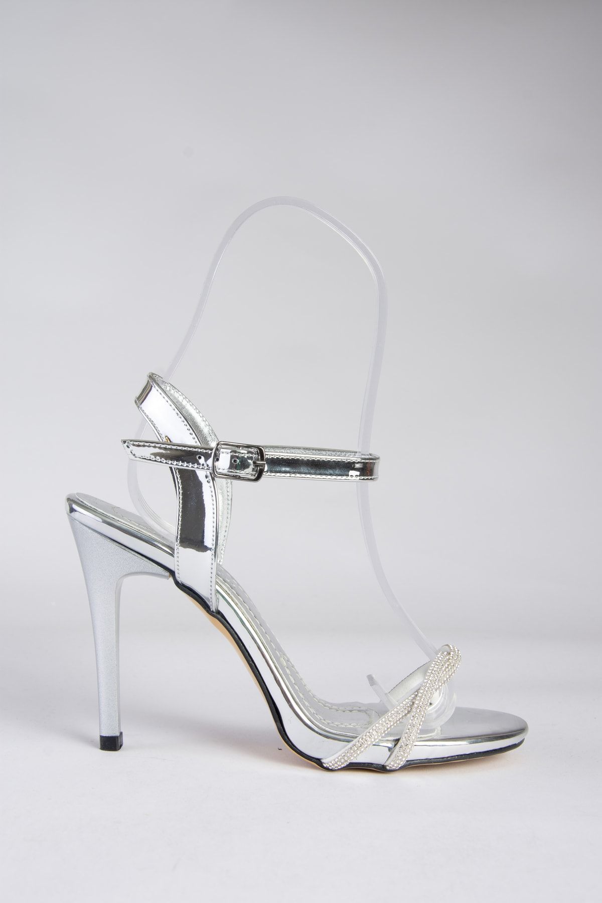 Black and online silver evening shoes