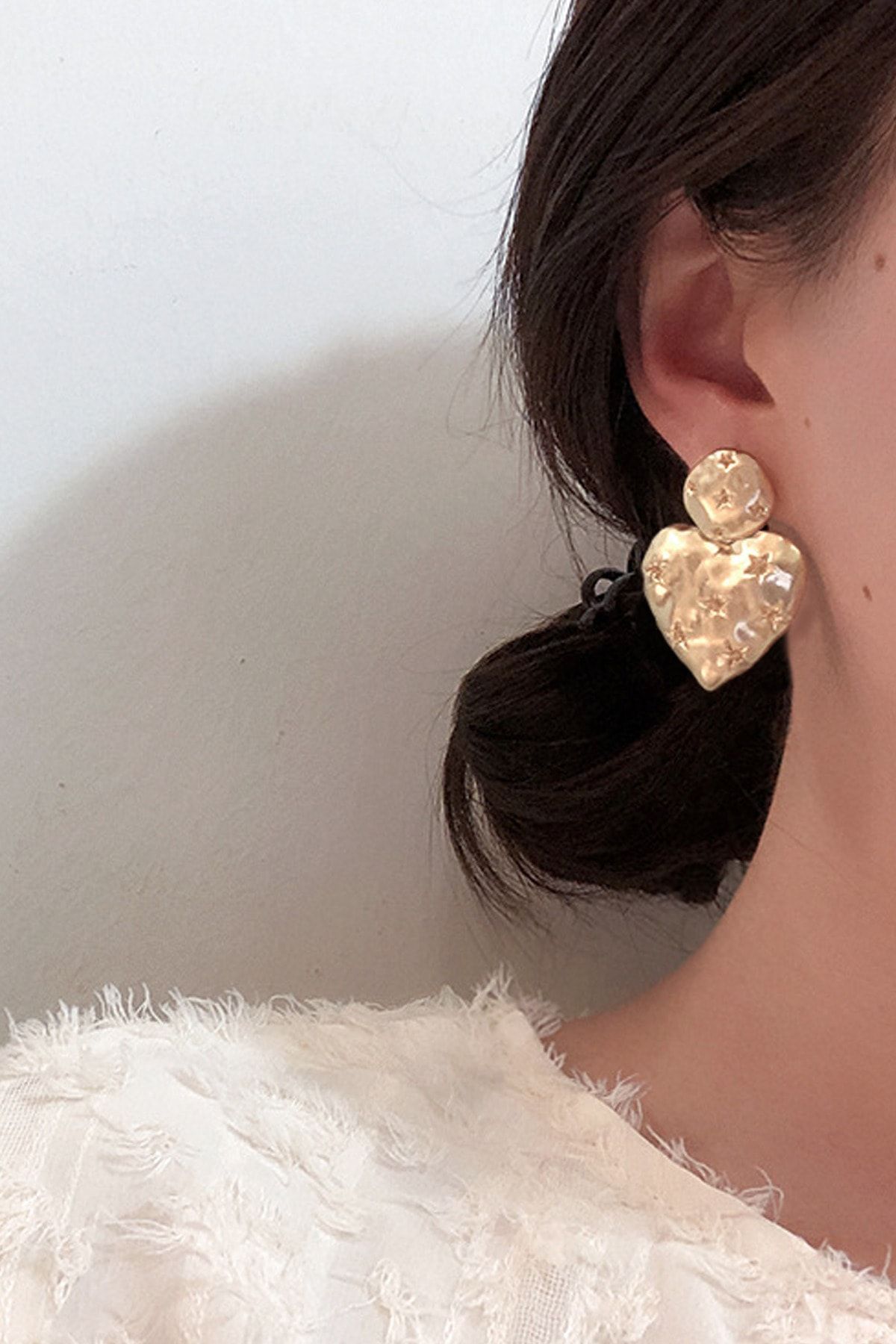 Oversized hotsell heart earrings