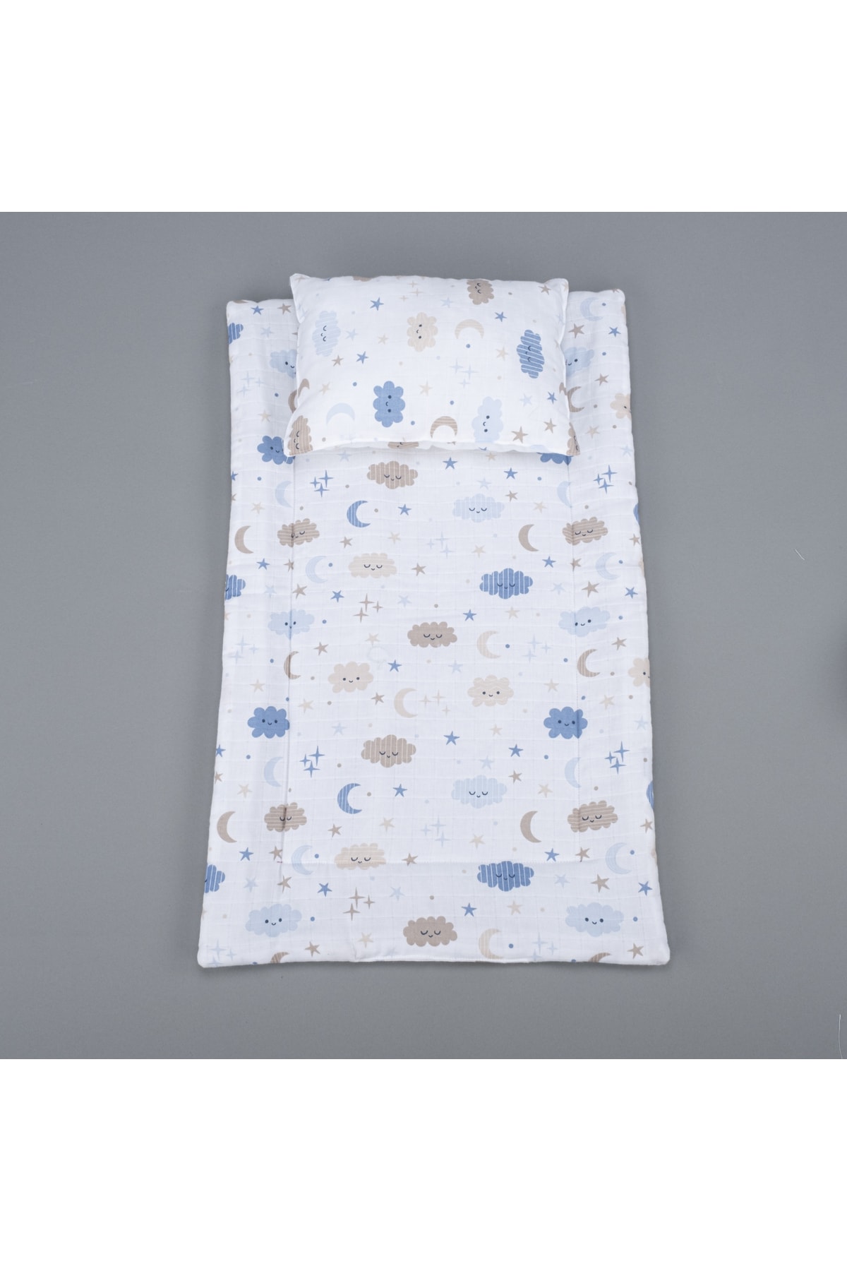 Yunikobaby Alt Açma Matı Ve Yastık - Mavi Bulut fotoğrafı 3 (önizleme)