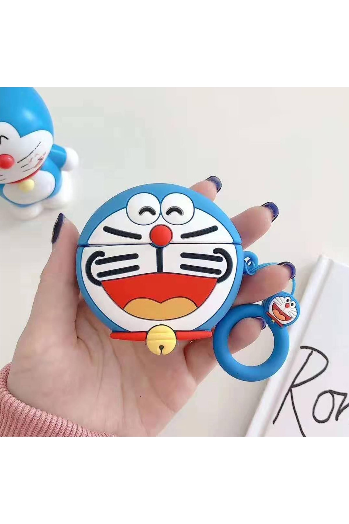 E2m Aırpods 1-2 Kılıf Doraemon Mavi