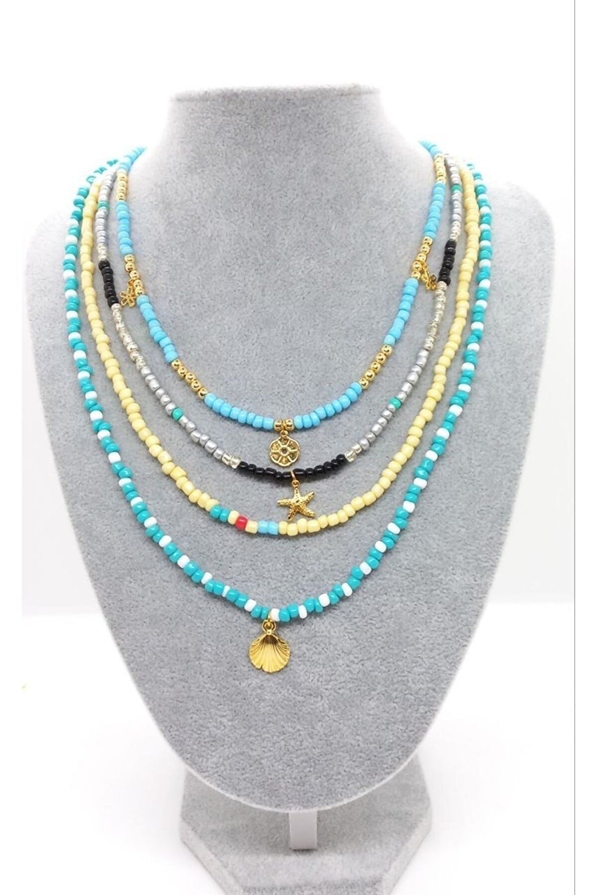 Multi strand sales turquoise necklace
