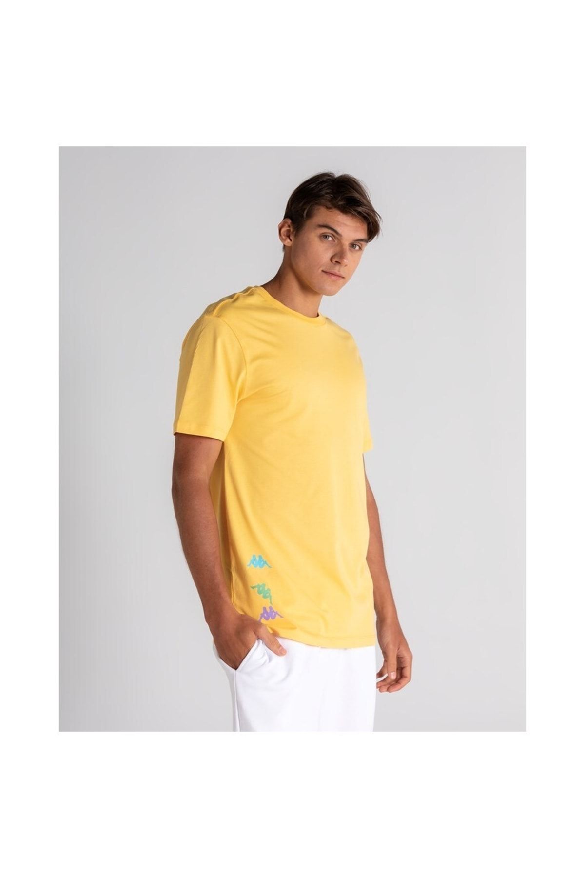Kappa T Shirt Yellow Trendyol