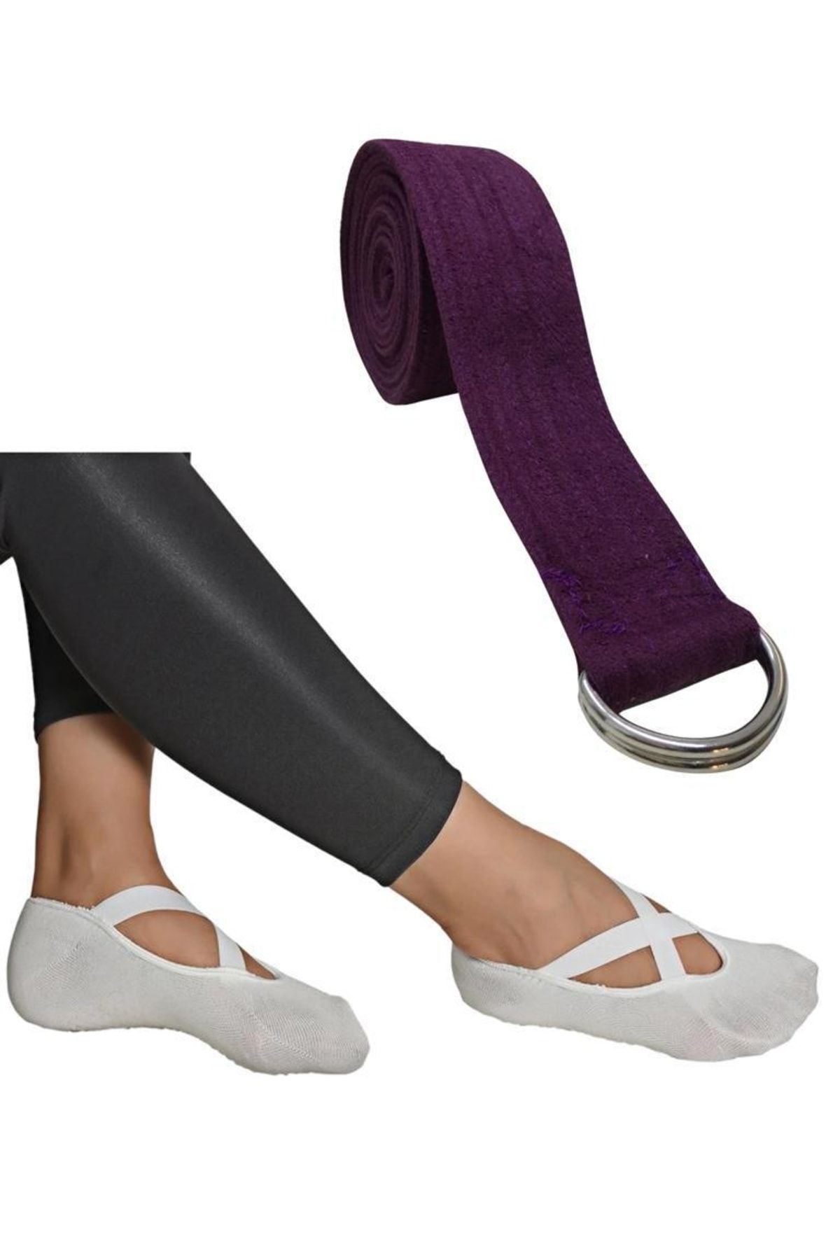 REMEGE Yoga Socks - Yoga Belt Set of Two / Non-Slip Pilates Socks Dance  Yoga Socks + Yoga Belt - Trendyol