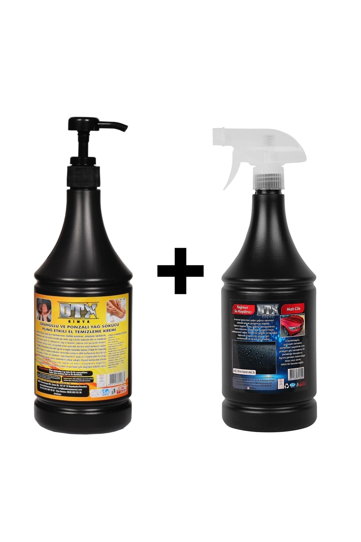 Kumlu El Temizleme Kremi ( Sabunu) 1 Kg & Yağmur Suyu Kaydırıcı, Hızlı Cila 1 Lt