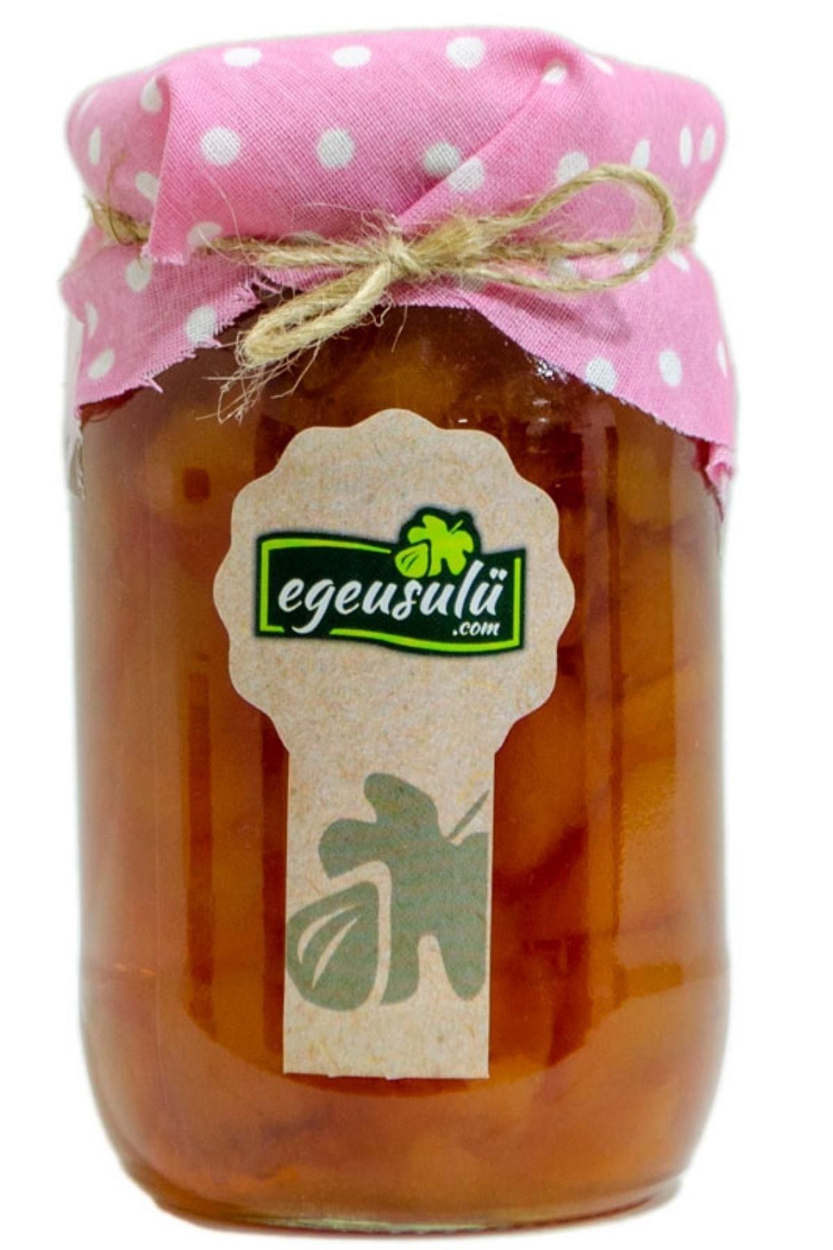 EGE USULÜ Ev Yapımı Bal Kabağı Çıtır Kabak Reçeli Cam Kavanoz - 450 Gr. (GELENEKSEL YÖNTEMLERLE ÜRETİLMİŞTİR.)