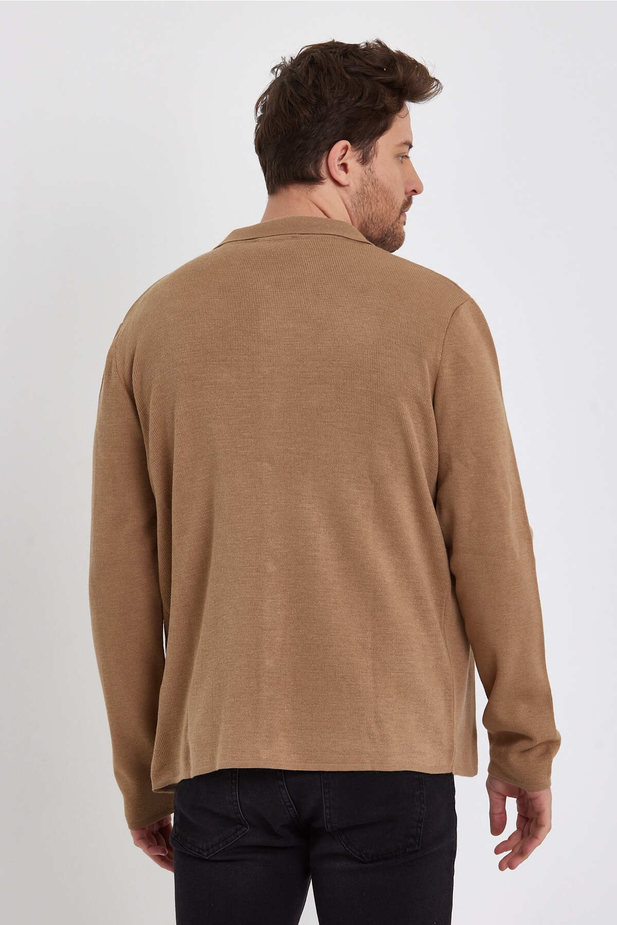 ژاکت مردانه قهوه ای ALEXANDERGARDI | E22-5700-CML اورجینال - تصویر 5