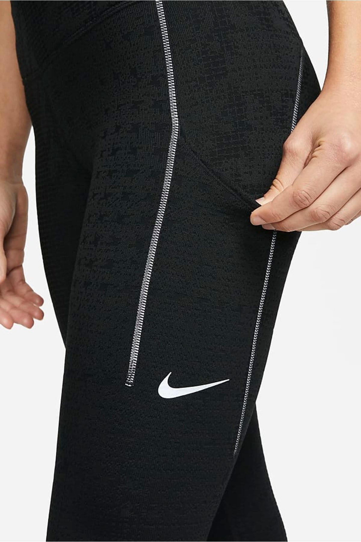 Nike Adv Epic Luxe Runnig Therma Fabric Black Strengthening Women's Sports  Tights - Trendyol