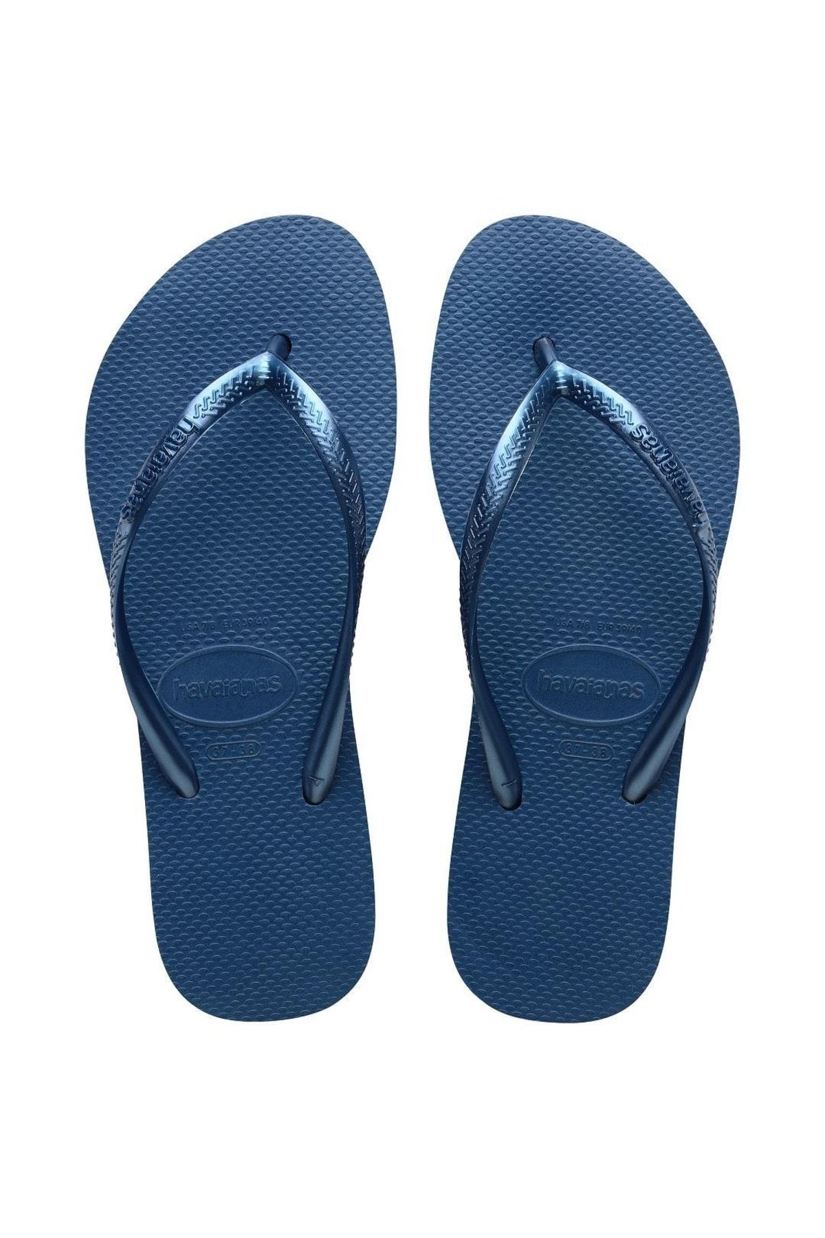 Havaianas Slim Platform Fc Comfy Blue Slippers 4144537 1803 Trendyol