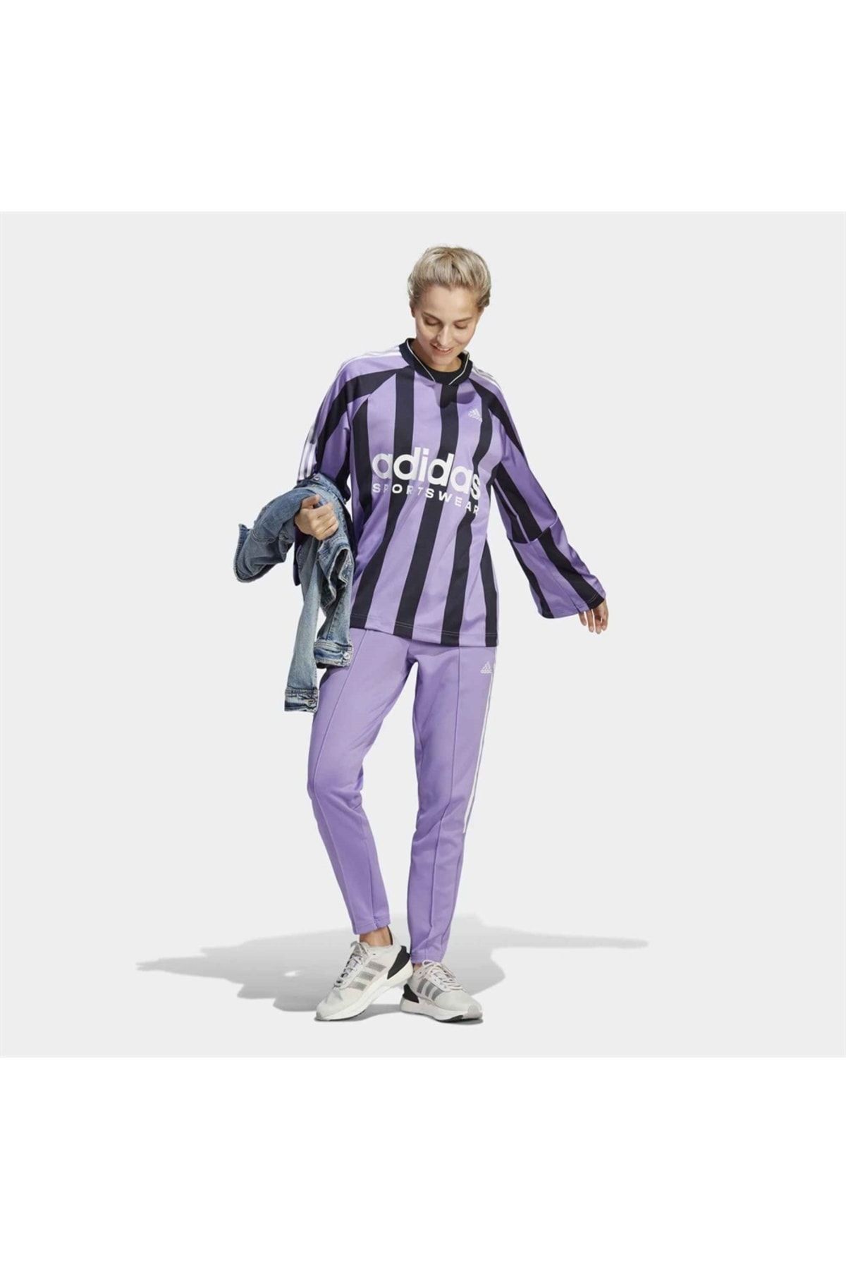 Purple tracksuit online adidas