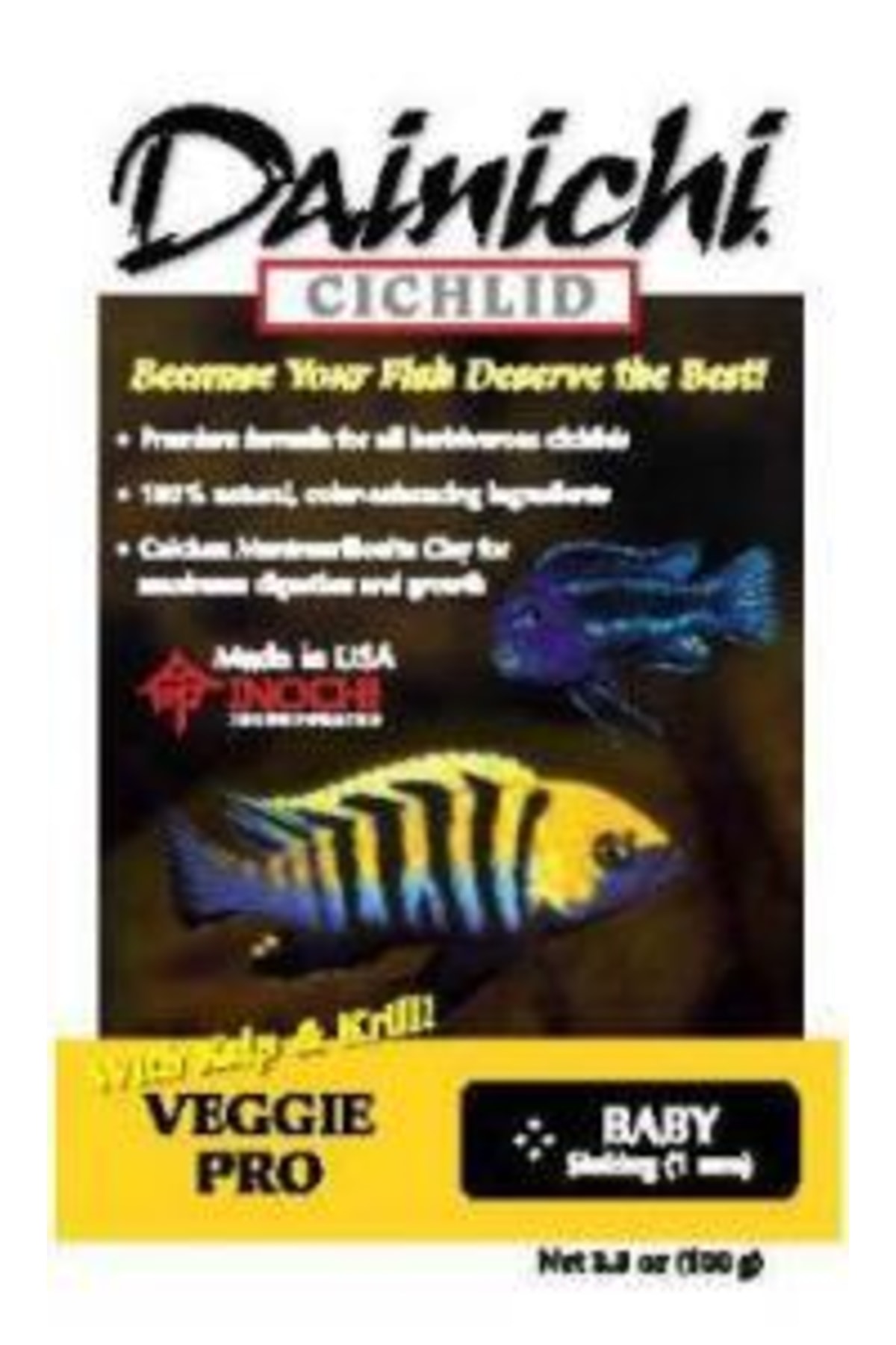 Dainichi Cichlid Veggie Pro (3mm) 100gr Açık