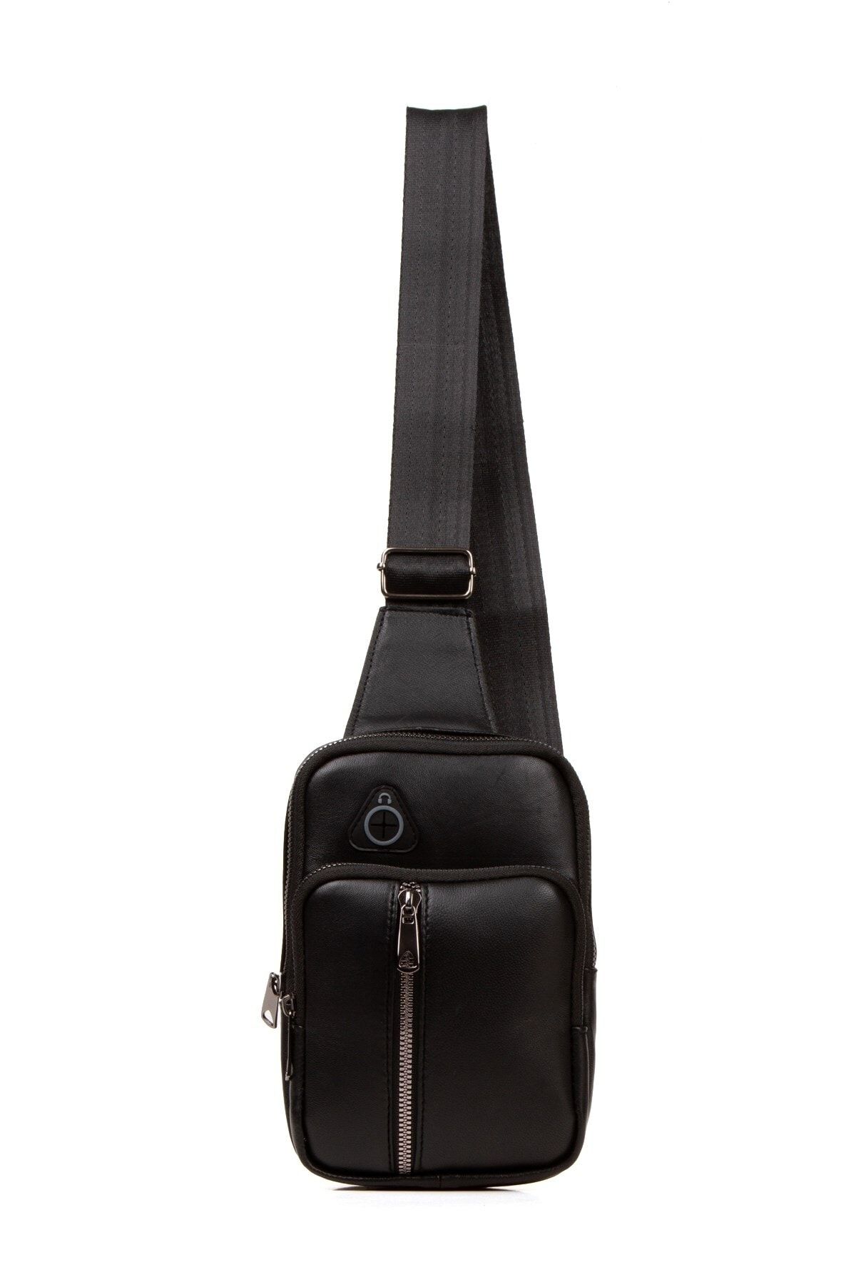 Newish Men s Genuine Leather Crossbody Shoulder Bag with Phone