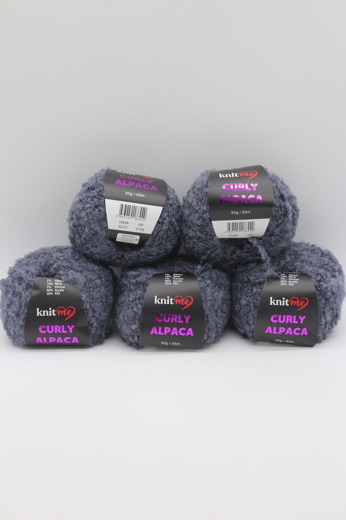 knitme-Curly Alpaca - Curly Textured Soft Plush Rope with Alpaca and Wool Mix 2
