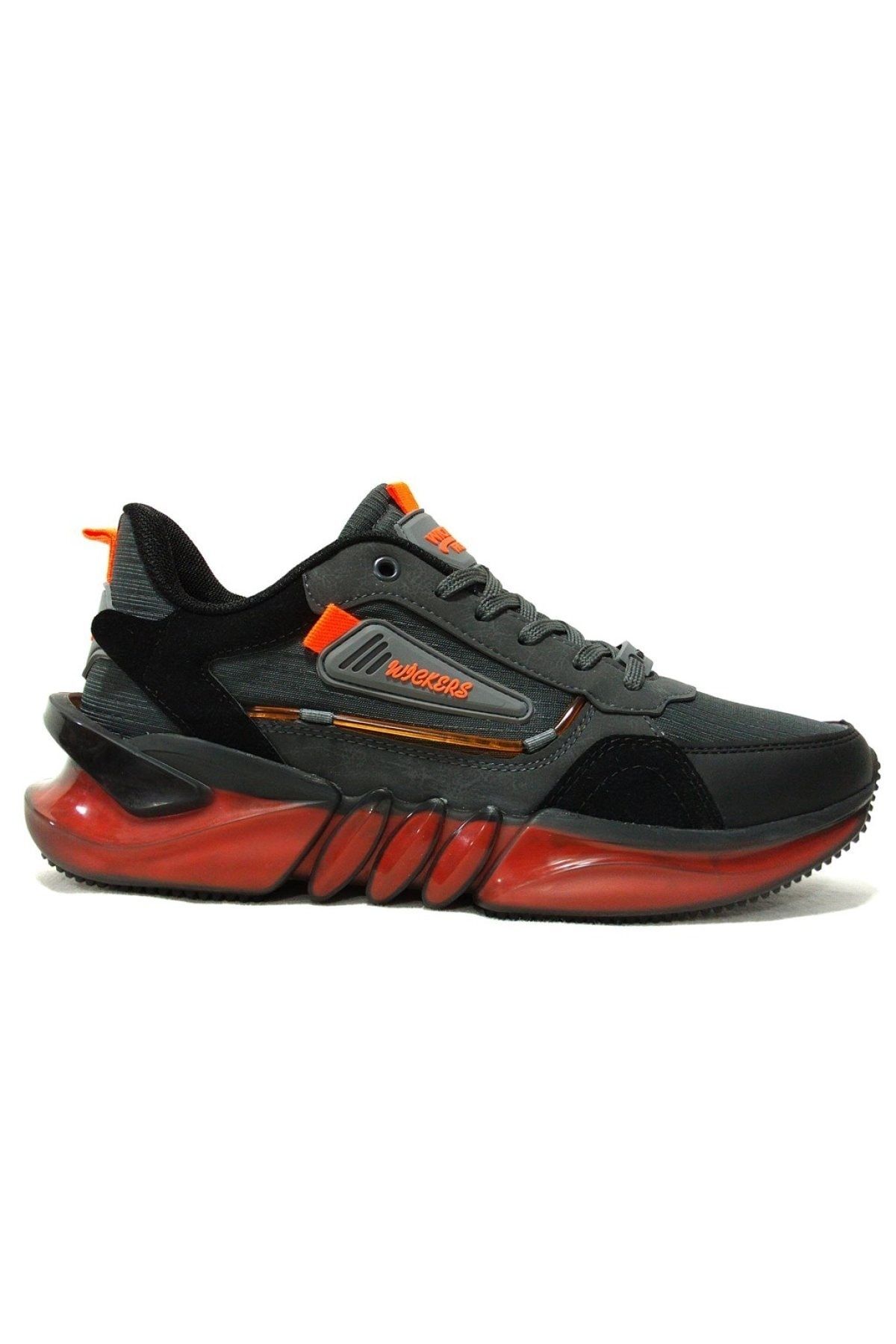 Wickers-Smoked Orange Lace-up Sneakers Sports Shoes 2