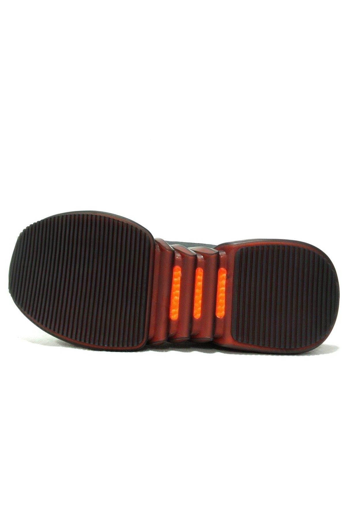 Wickers-Smoked Orange Lace-up Sneakers Sports Shoes 5