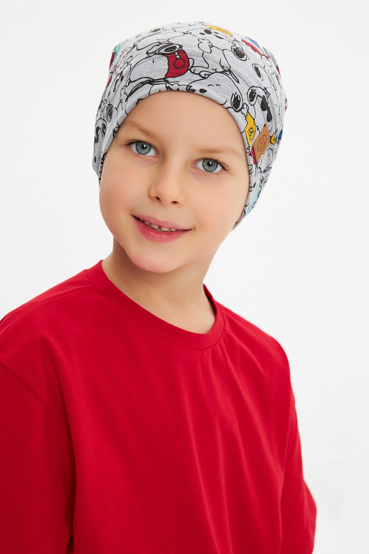 Babygiz Bebek Çocuk Genç Renkli Figürlü 4 Mevsim Şapka Bere %100 Pamuklu Penye fotoğrafı 7 (önizleme)