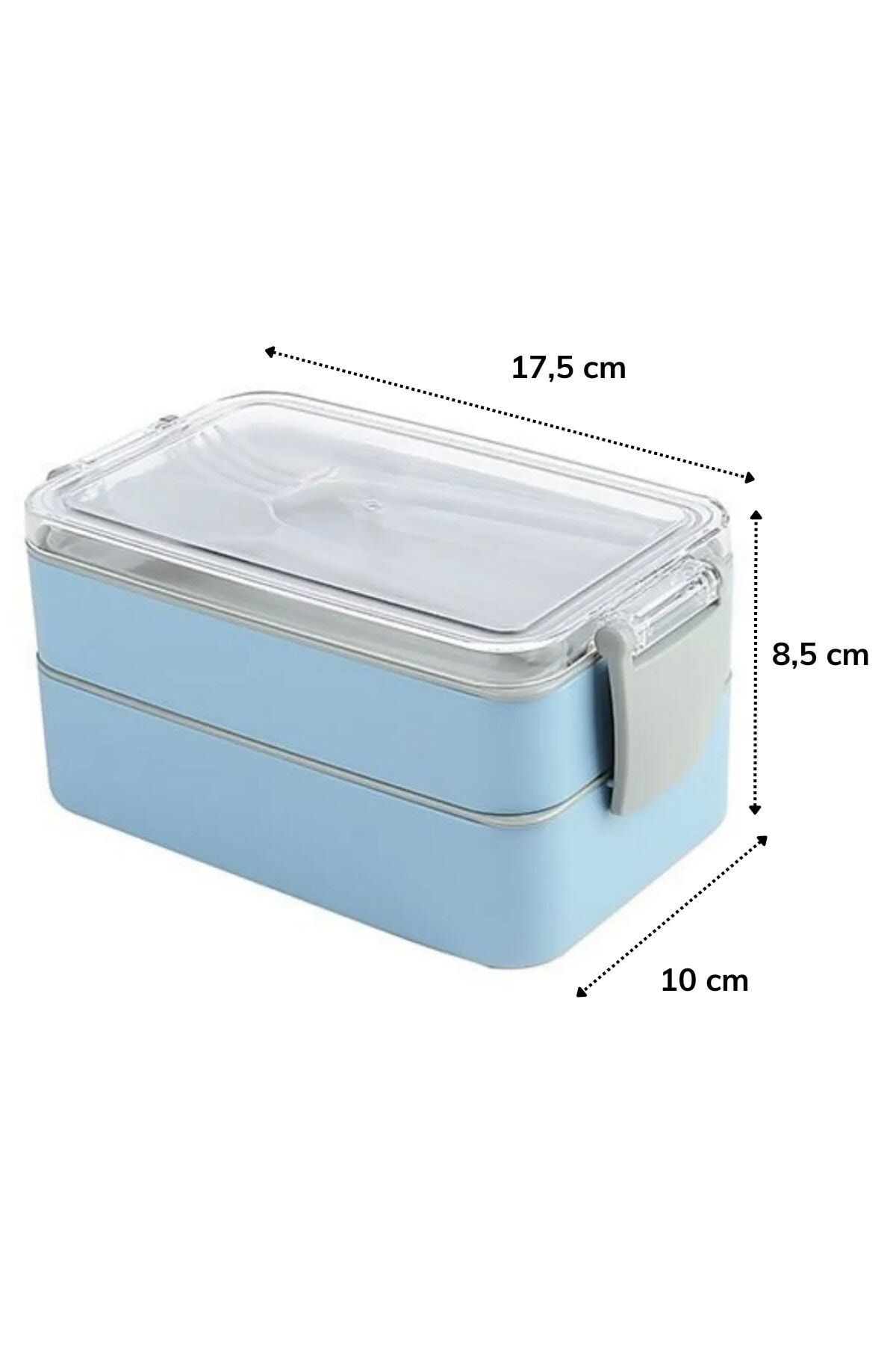 Buffer-®   900 ml Capacity 2 Compartments Durable Feeding Bowl - with Fork and Spoon 8