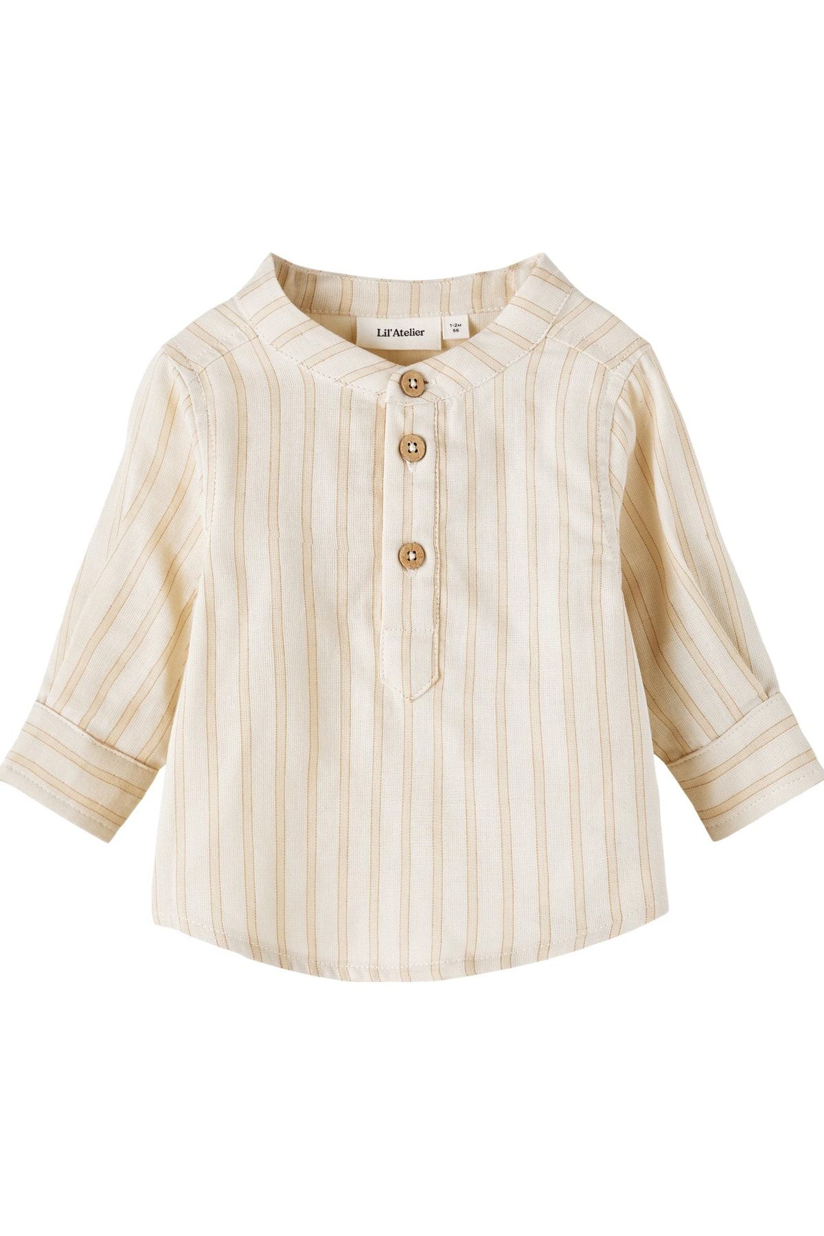 Lil' Atelier Hemd Beige Oversized Fast ausverkauft