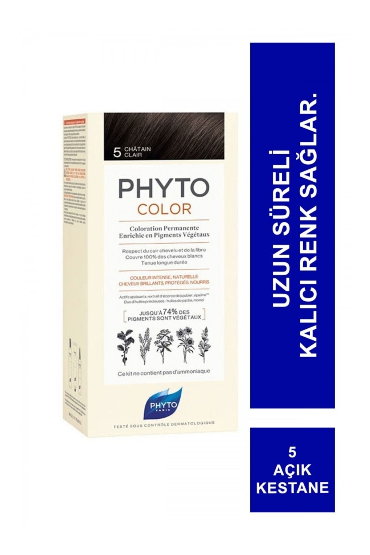 Phyto Color Bitkisel Saç Boyası 5 Açık Kestane (chatain Clair) Yeni Formül
