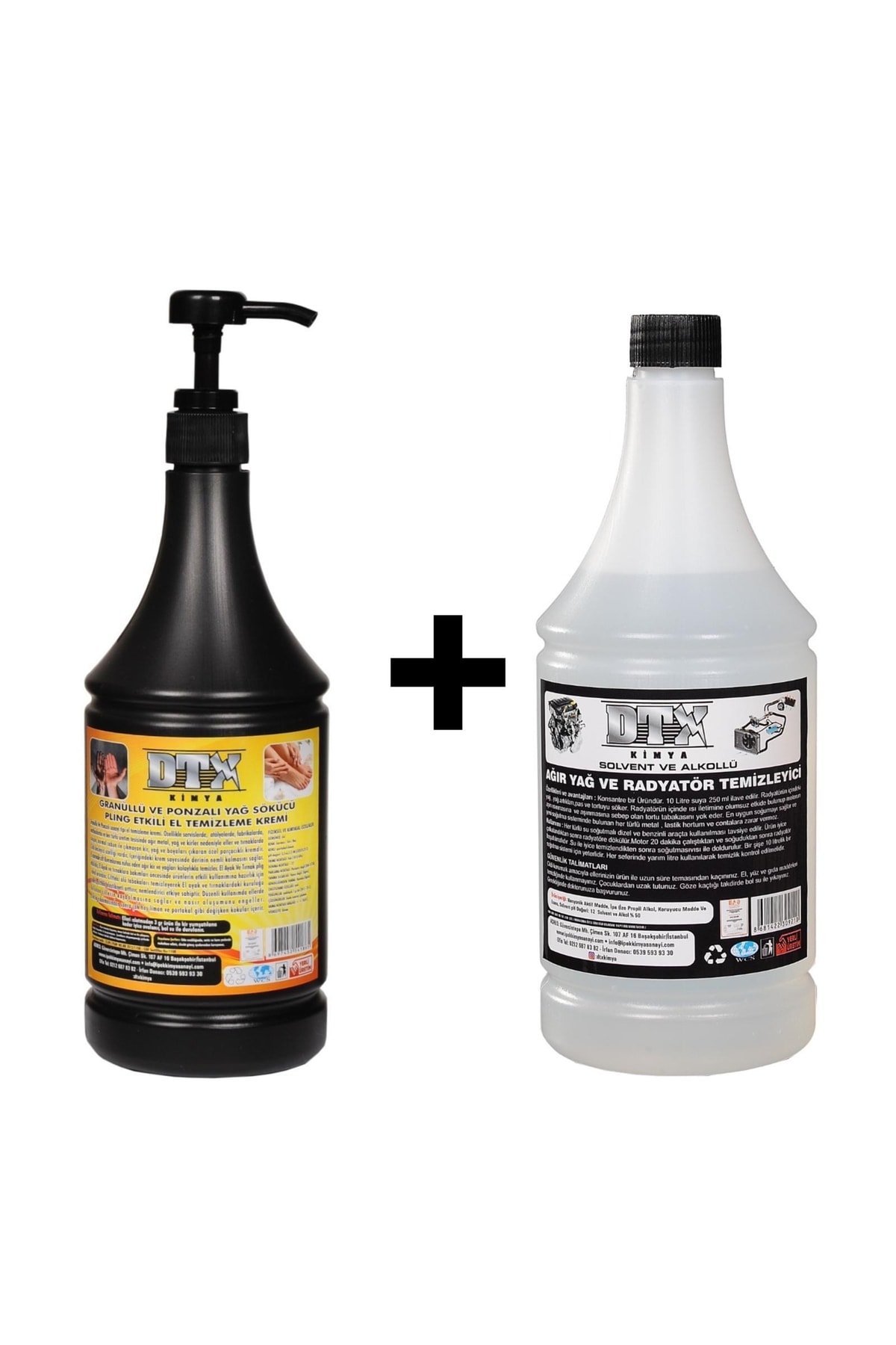 Kumlu El Temizleme Kremi Sabunu  1 Kg ve Alkollü Intercooler Temizleme Sıvısı 500 ml