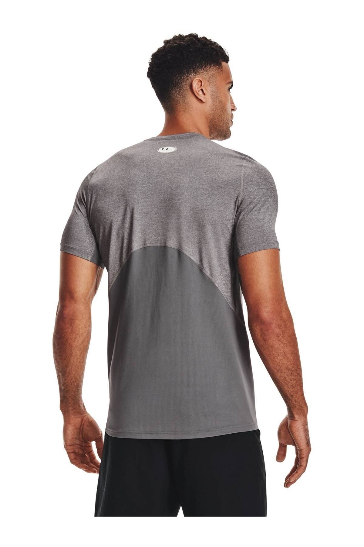 تی شرت ورزشی خاکستری مردانه آستین کوتاه HEATGEAR® 1361683 090 Under Armour