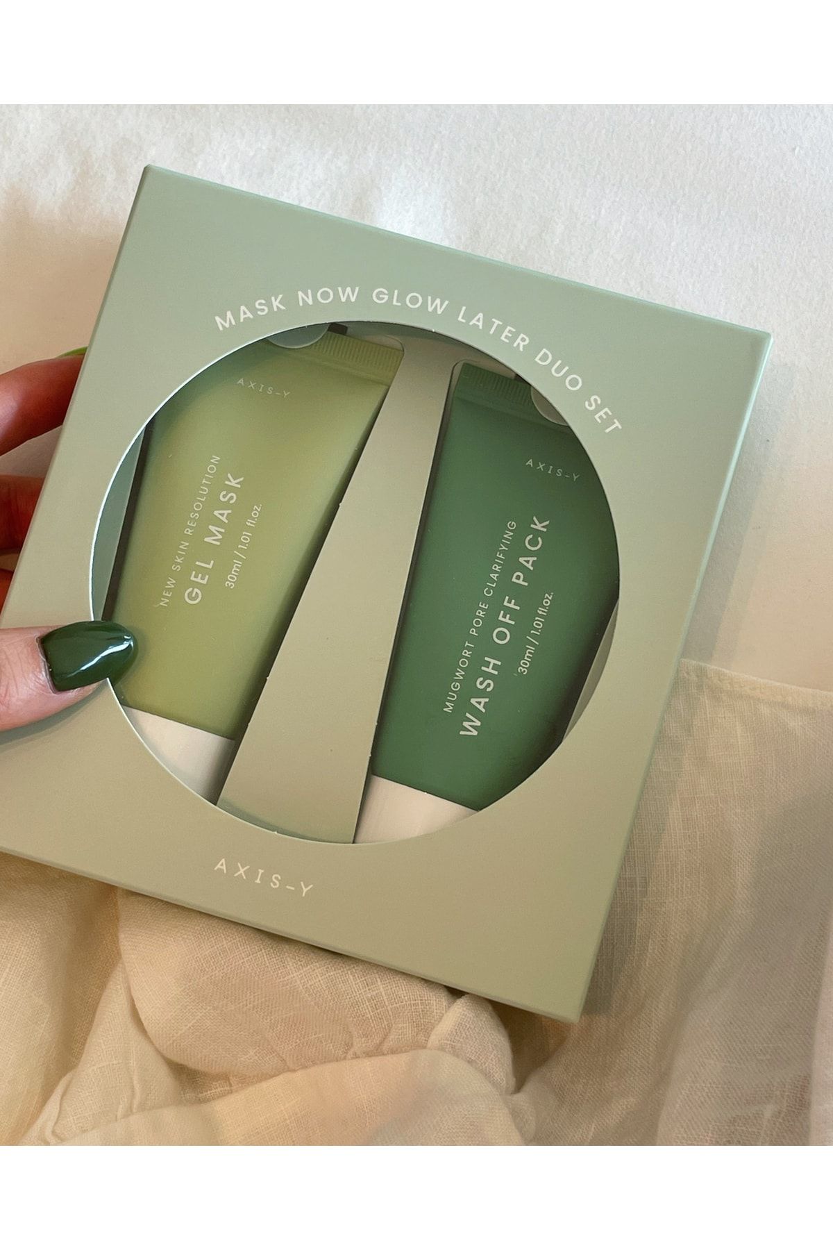 AXIS-Y-Mask Now Glow Later Duo Set 30 ml Purifying Mask + Soothing Mask Set 4