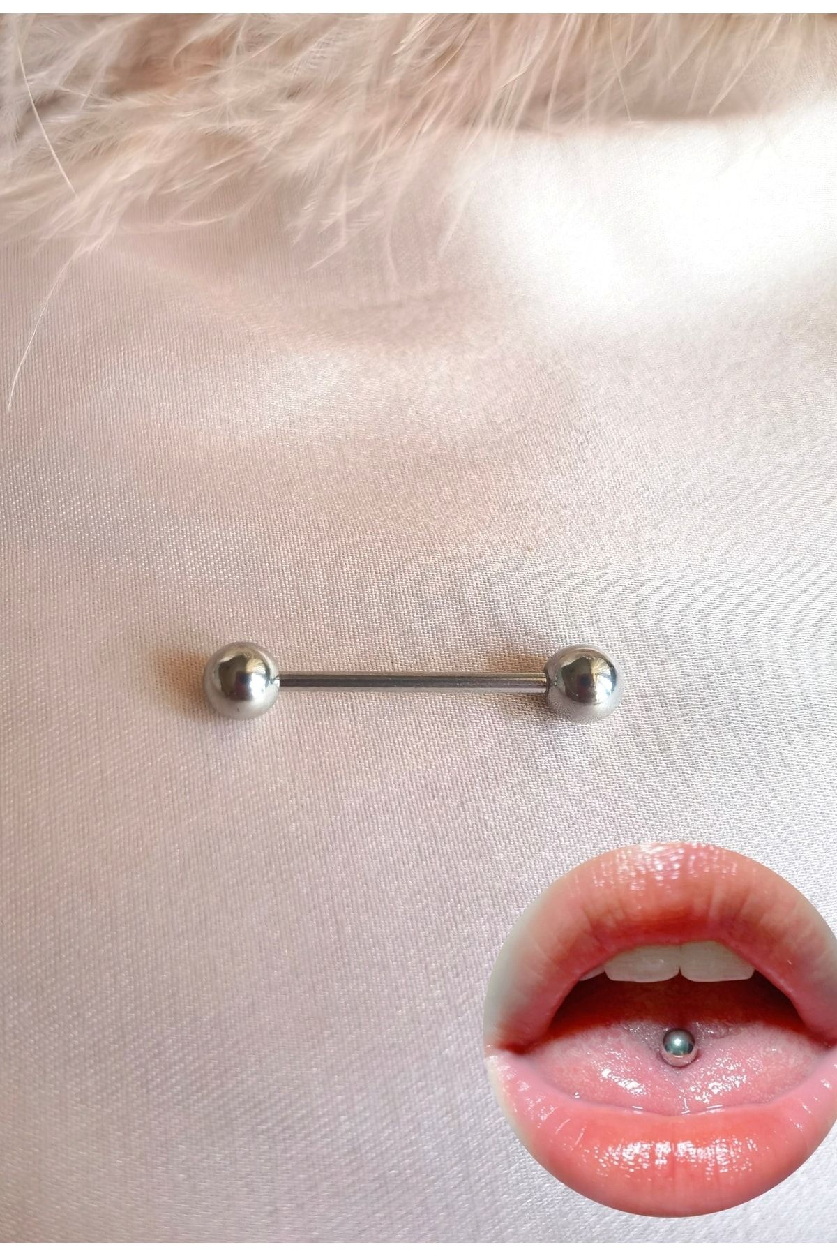 Tongue piercing gold new arrivals